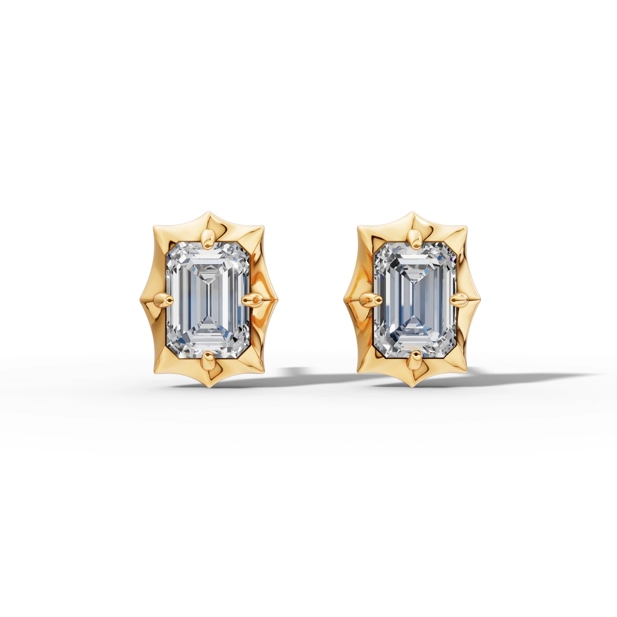 Étoile Emerald Sterling Silver Studs