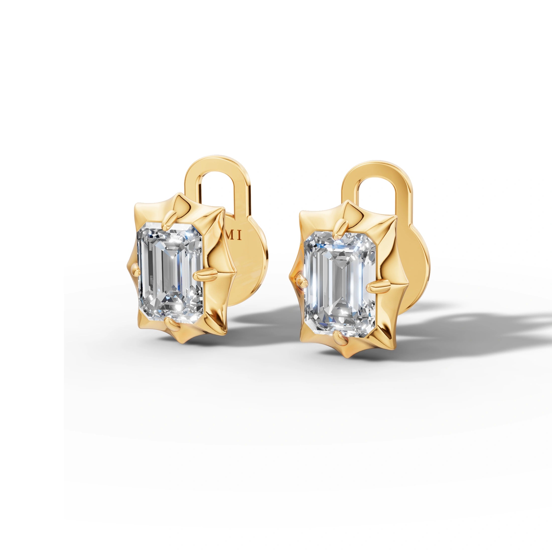 Étoile Emerald Sterling Silver Studs