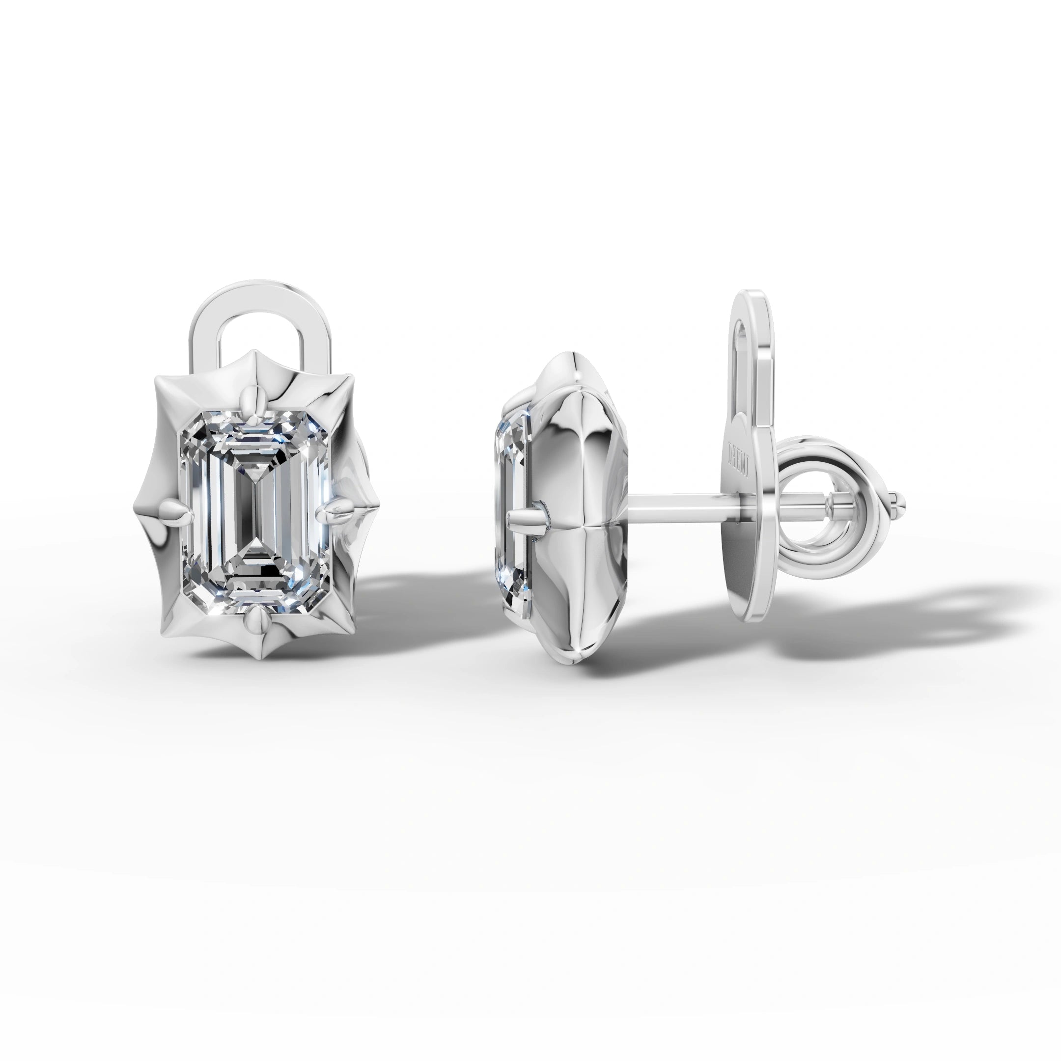 Étoile Emerald Sterling Silver Studs