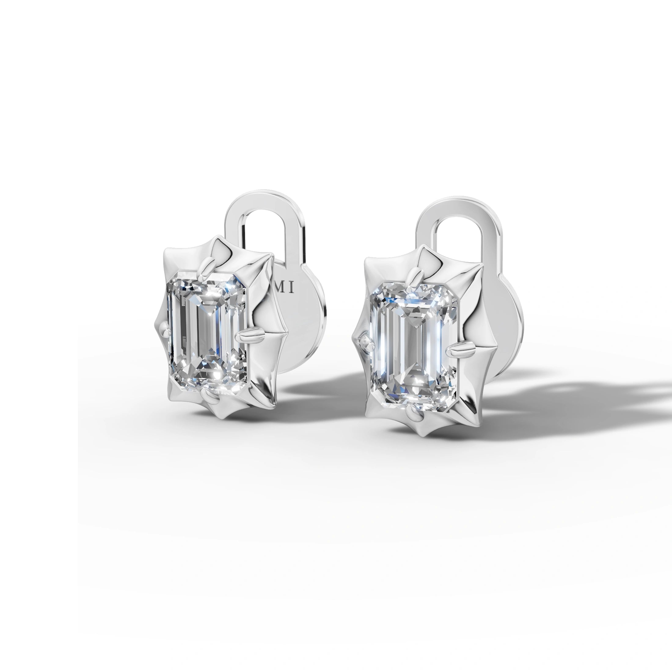 Étoile Emerald Sterling Silver Studs