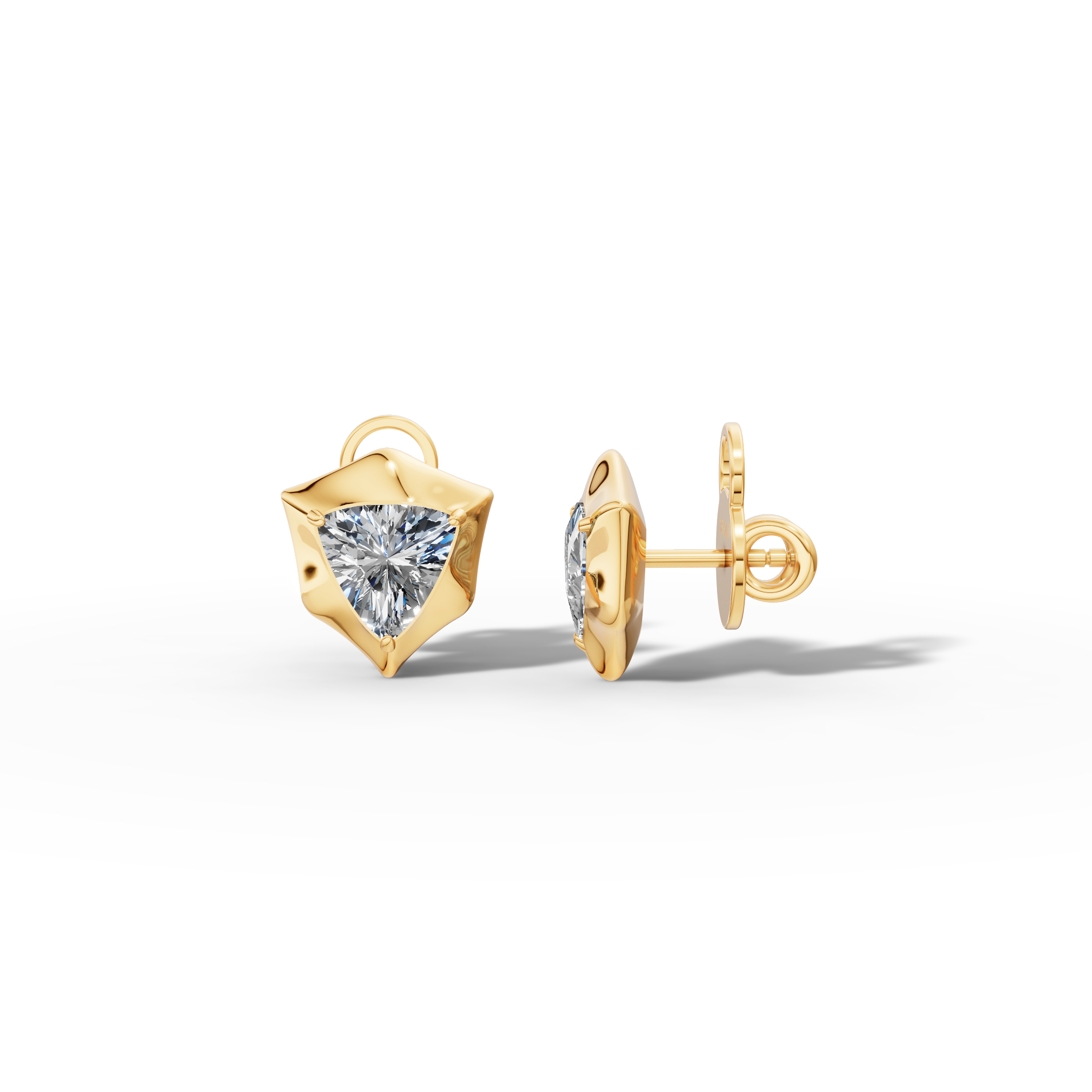 Étoile Trillion Sterling Silver Studs