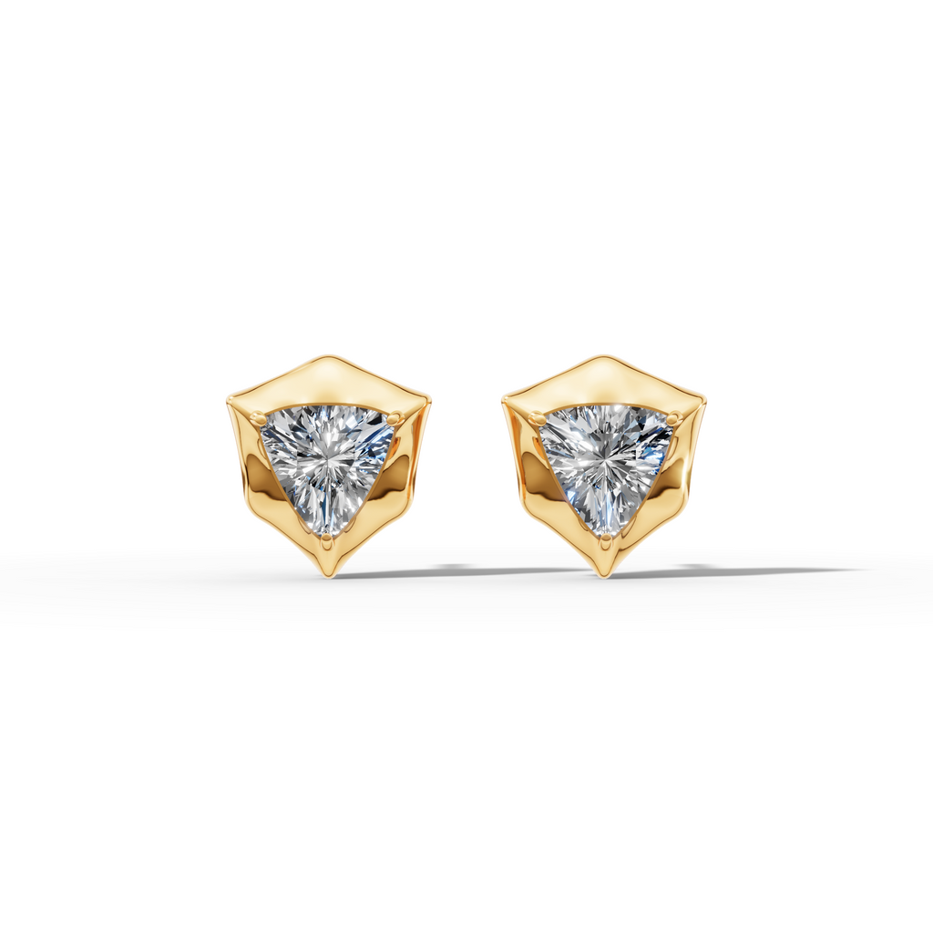 Étoile Trillion Sterling Silver Studs