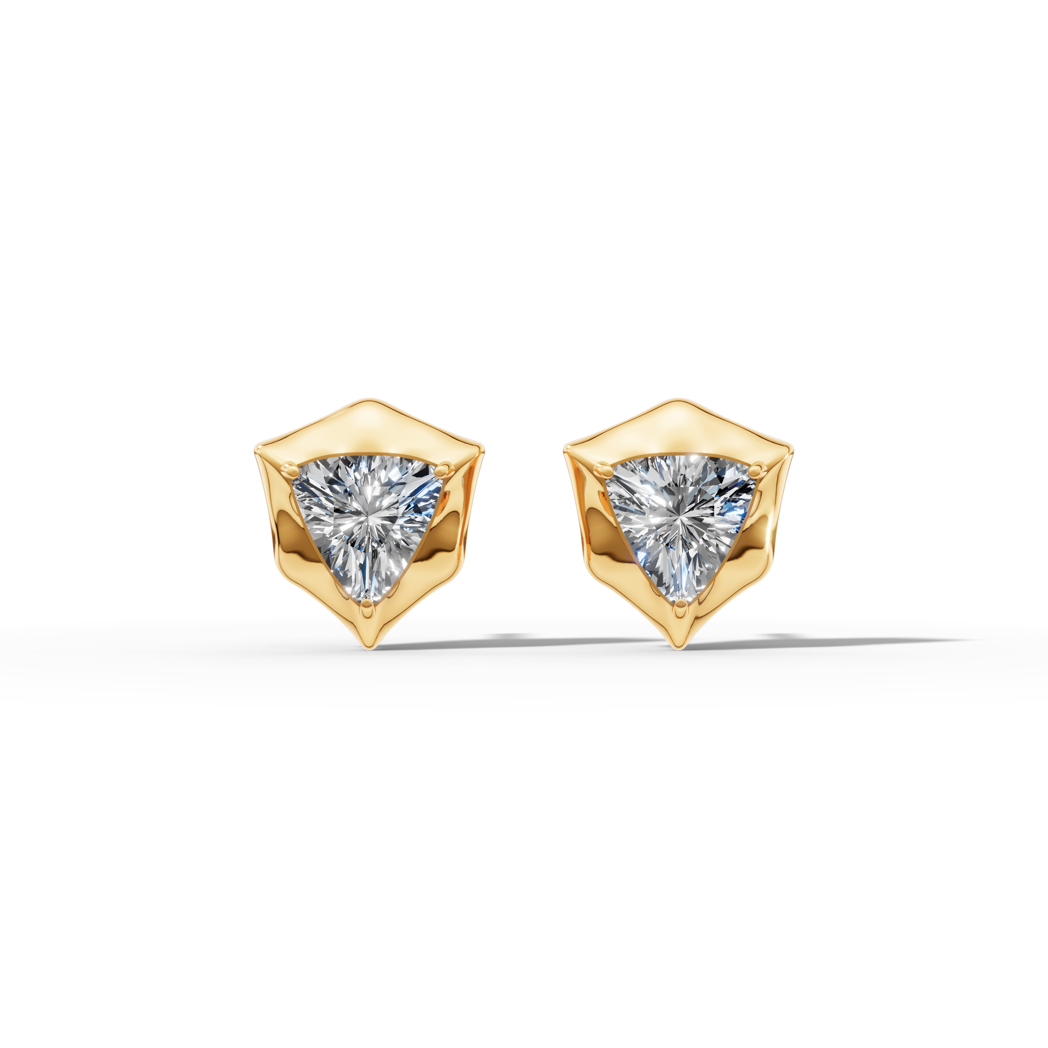 Étoile Trillion Sterling Silver Studs