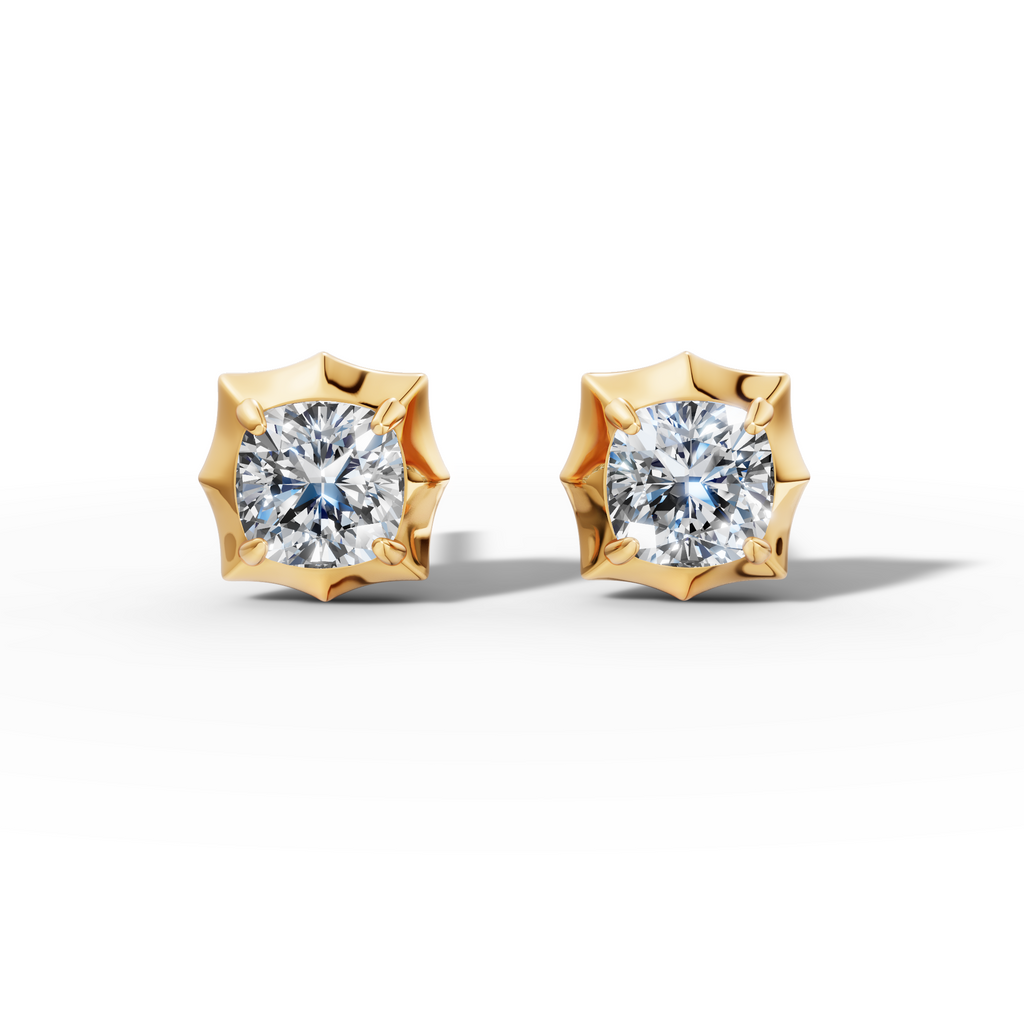 Étoile Cushion Sterling Silver Studs