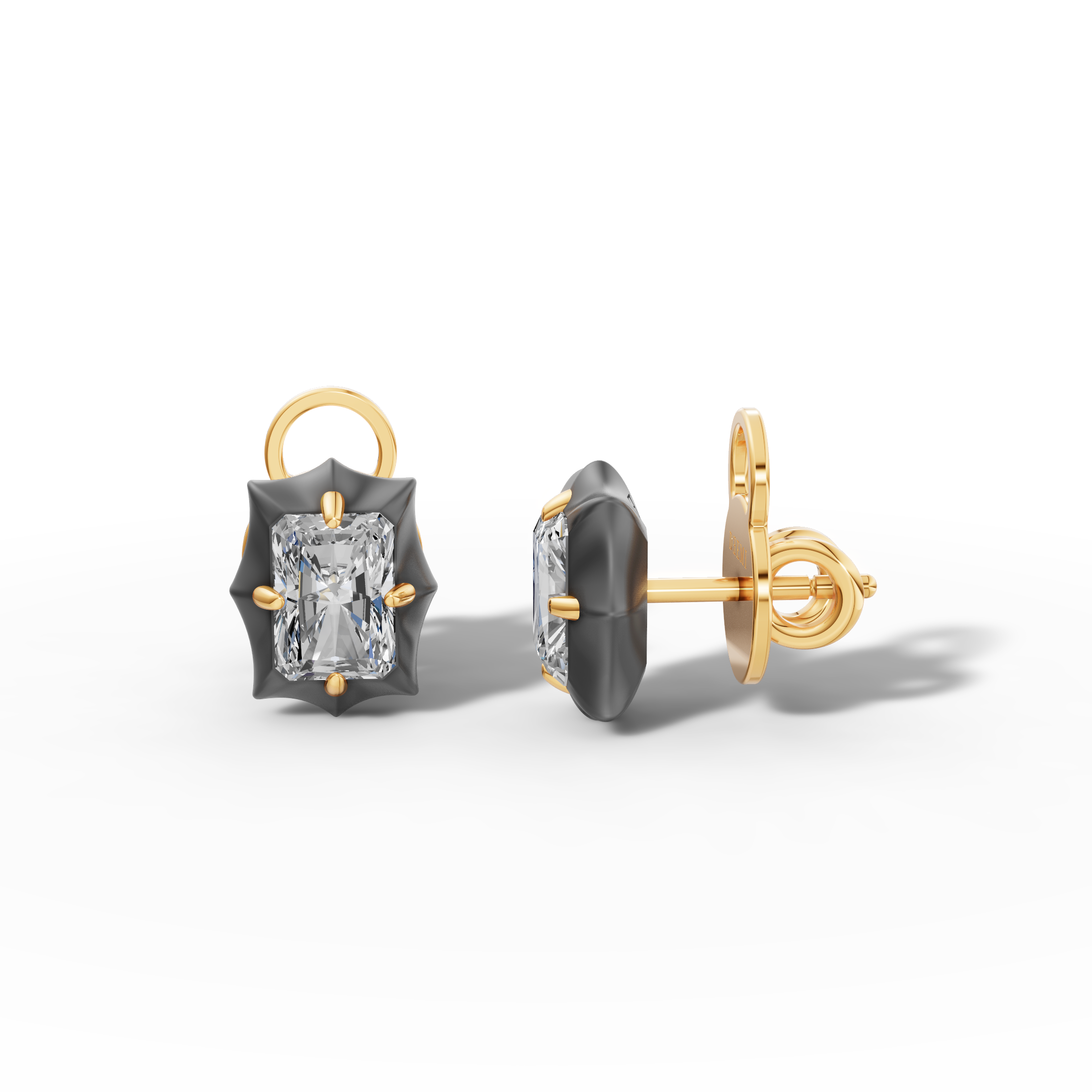 Étoile Radiant Sterling Silver Studs