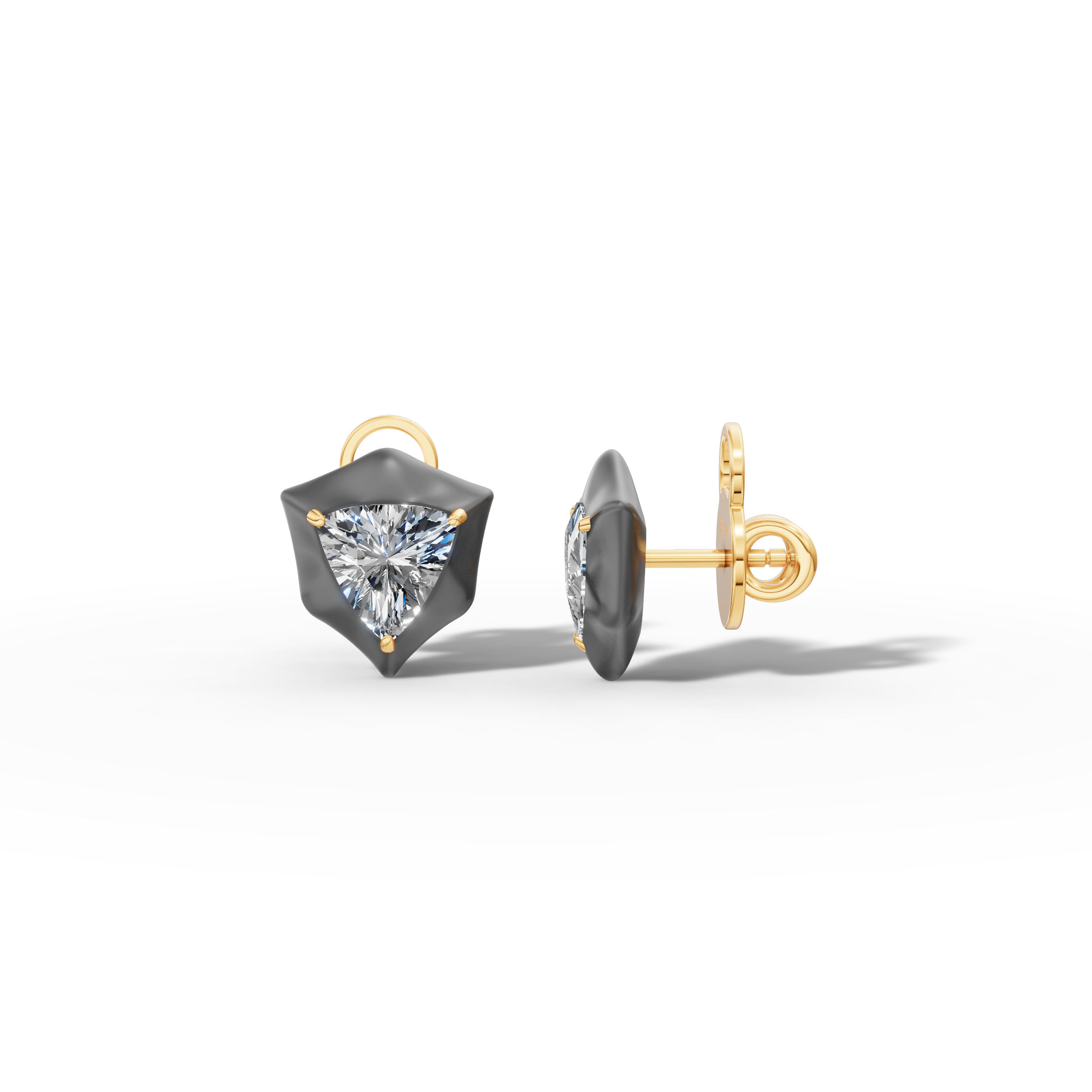 Étoile Trillion Sterling Silver Studs