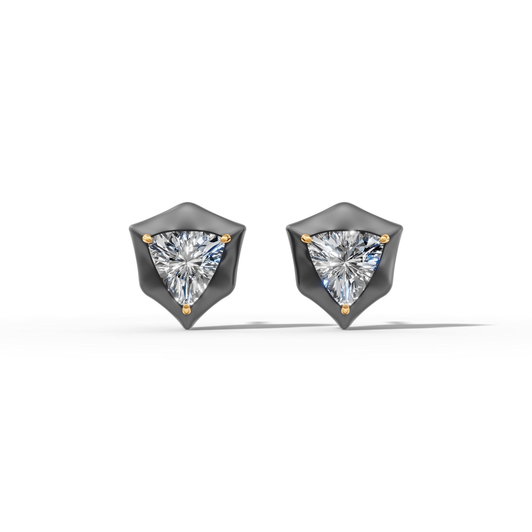 Étoile Trillion Sterling Silver Studs
