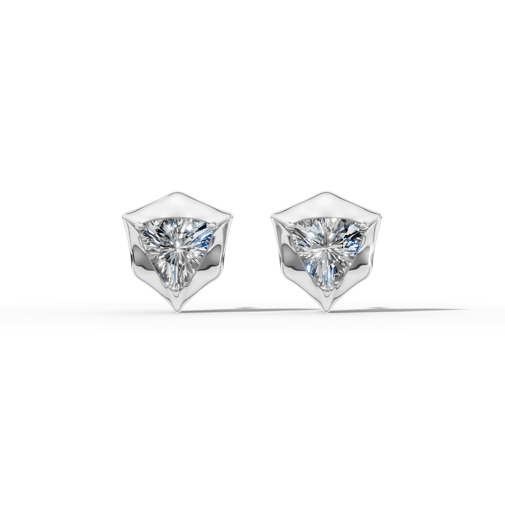 Étoile Trillion Sterling Silver Studs