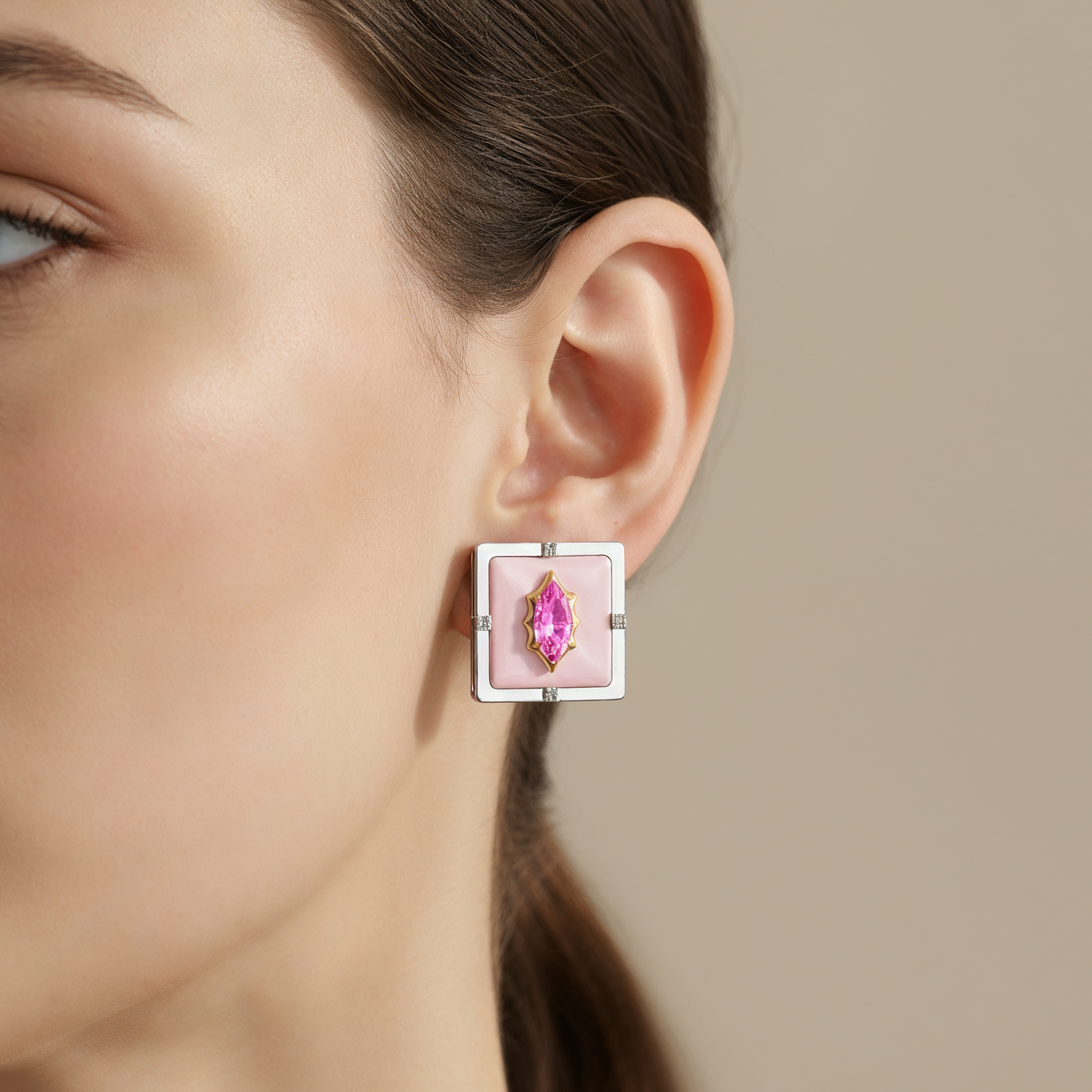 Ètoile Duet Rose Studs