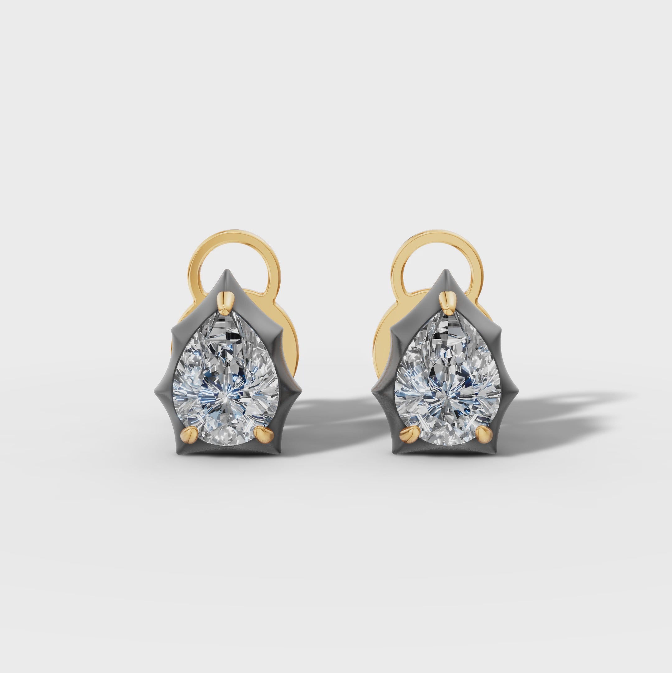 Étoile Pear Sterling Silver Studs