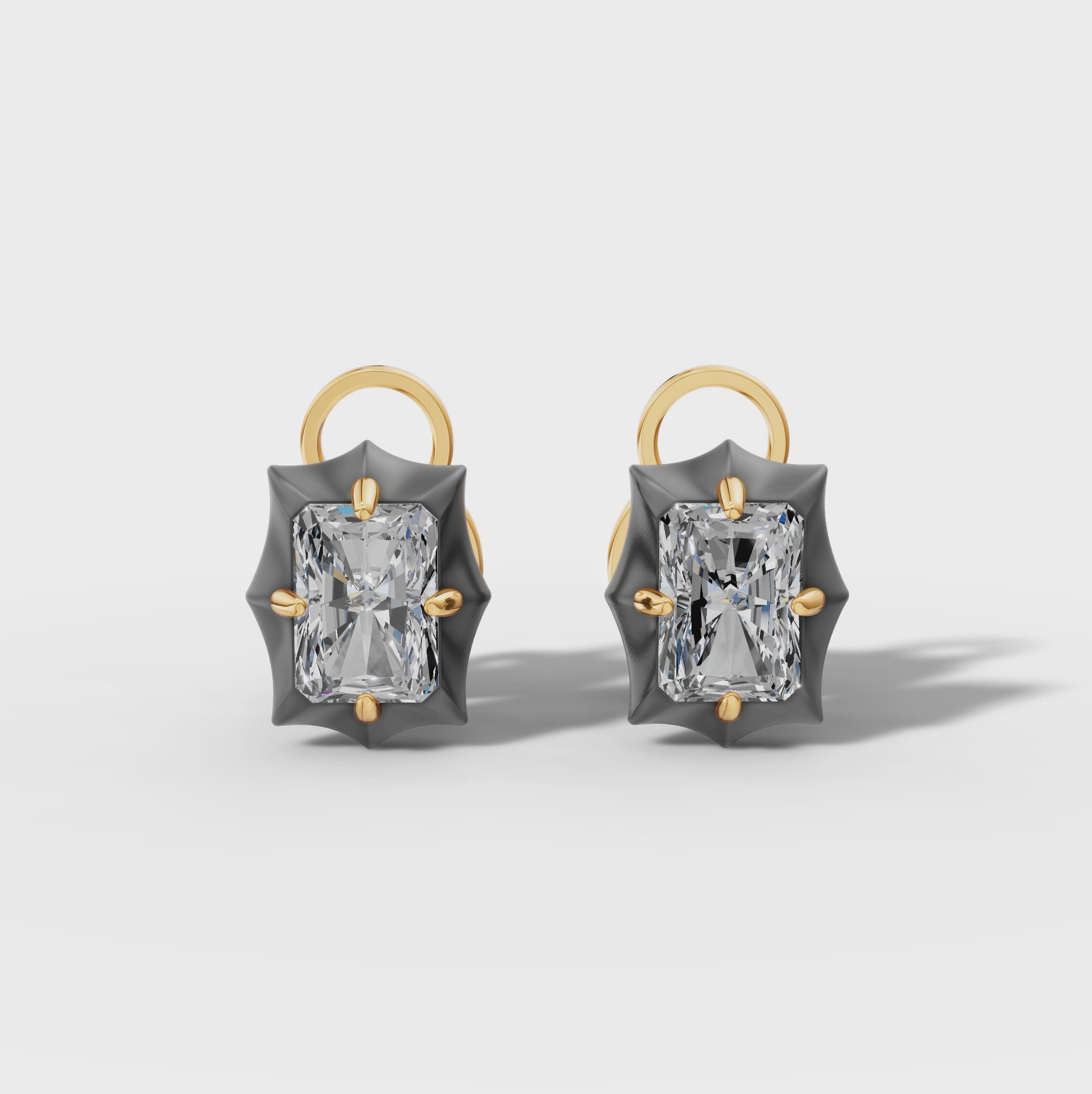 Étoile Radiant Sterling Silver Studs