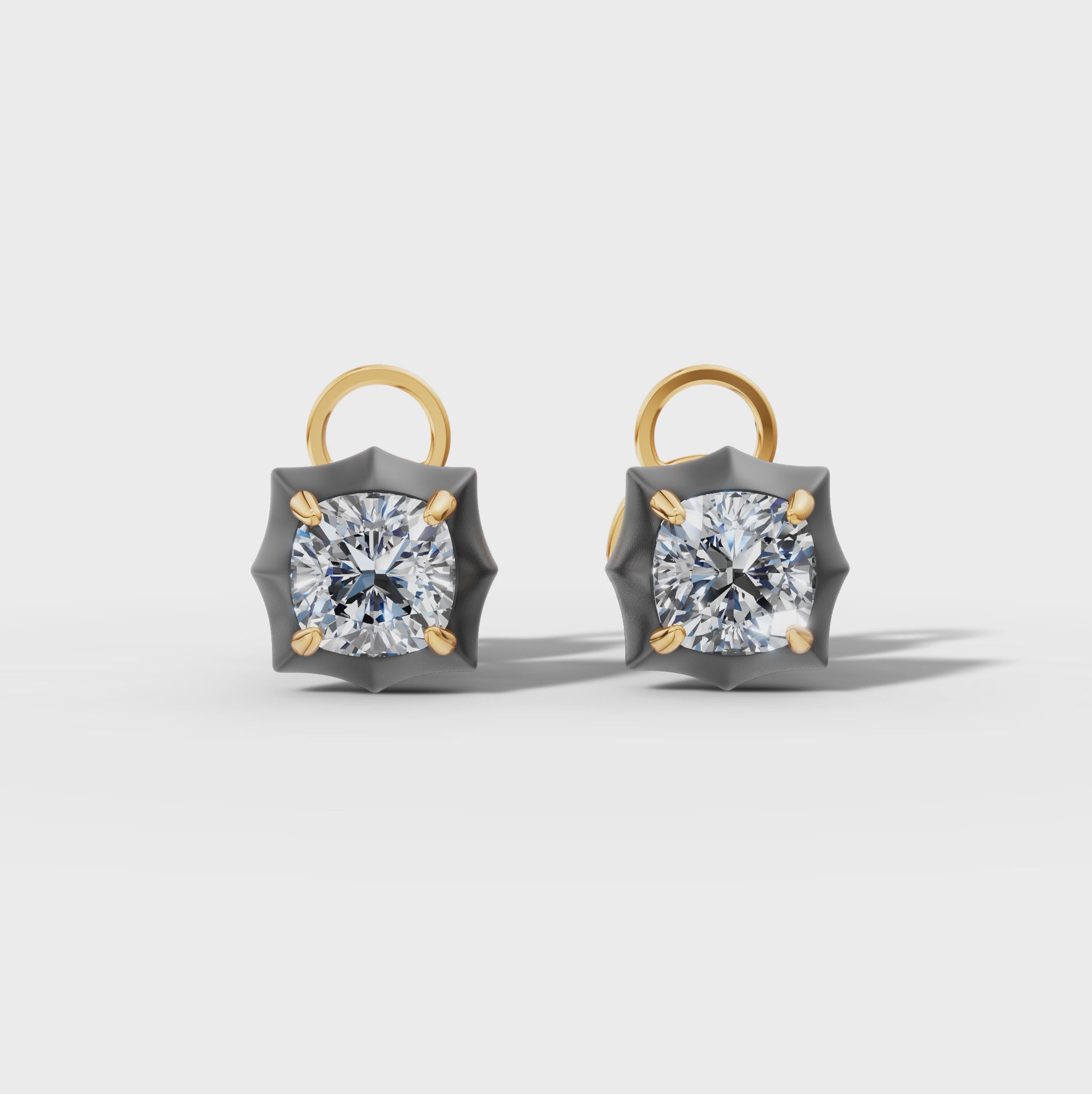 Étoile Cushion Sterling Silver Studs