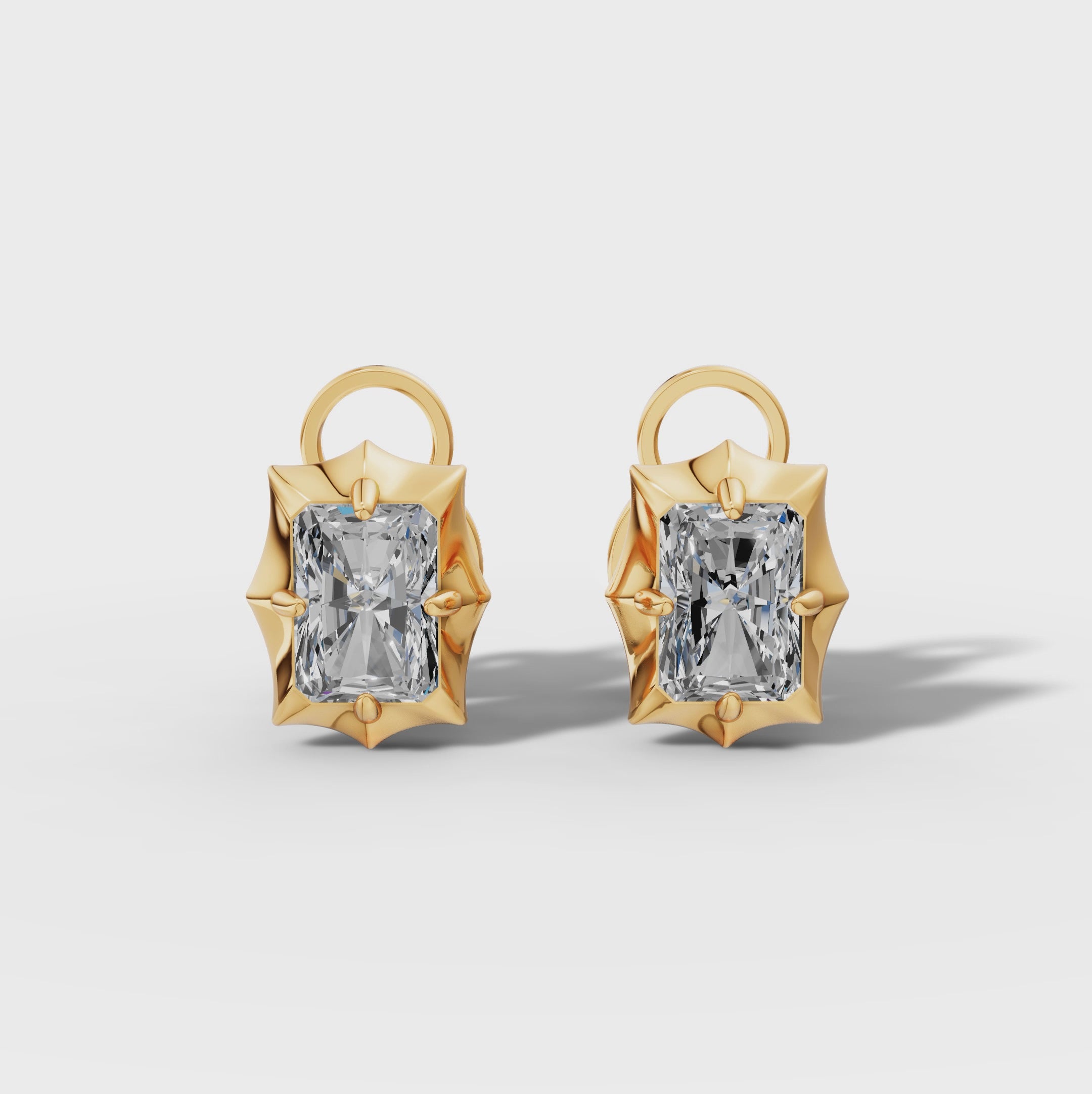 Étoile Radiant Sterling Silver Studs