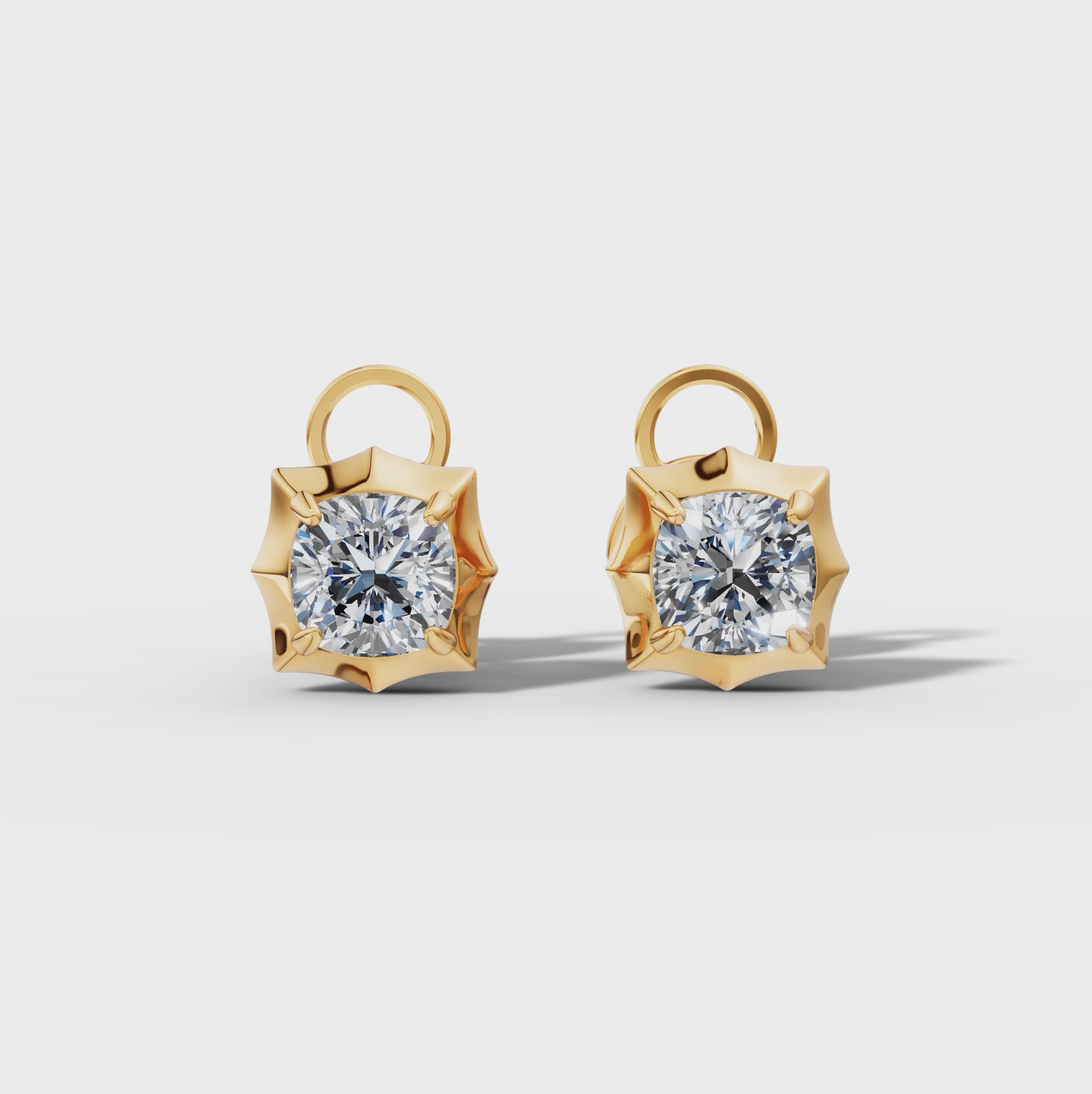 Étoile Cushion Sterling Silver Studs