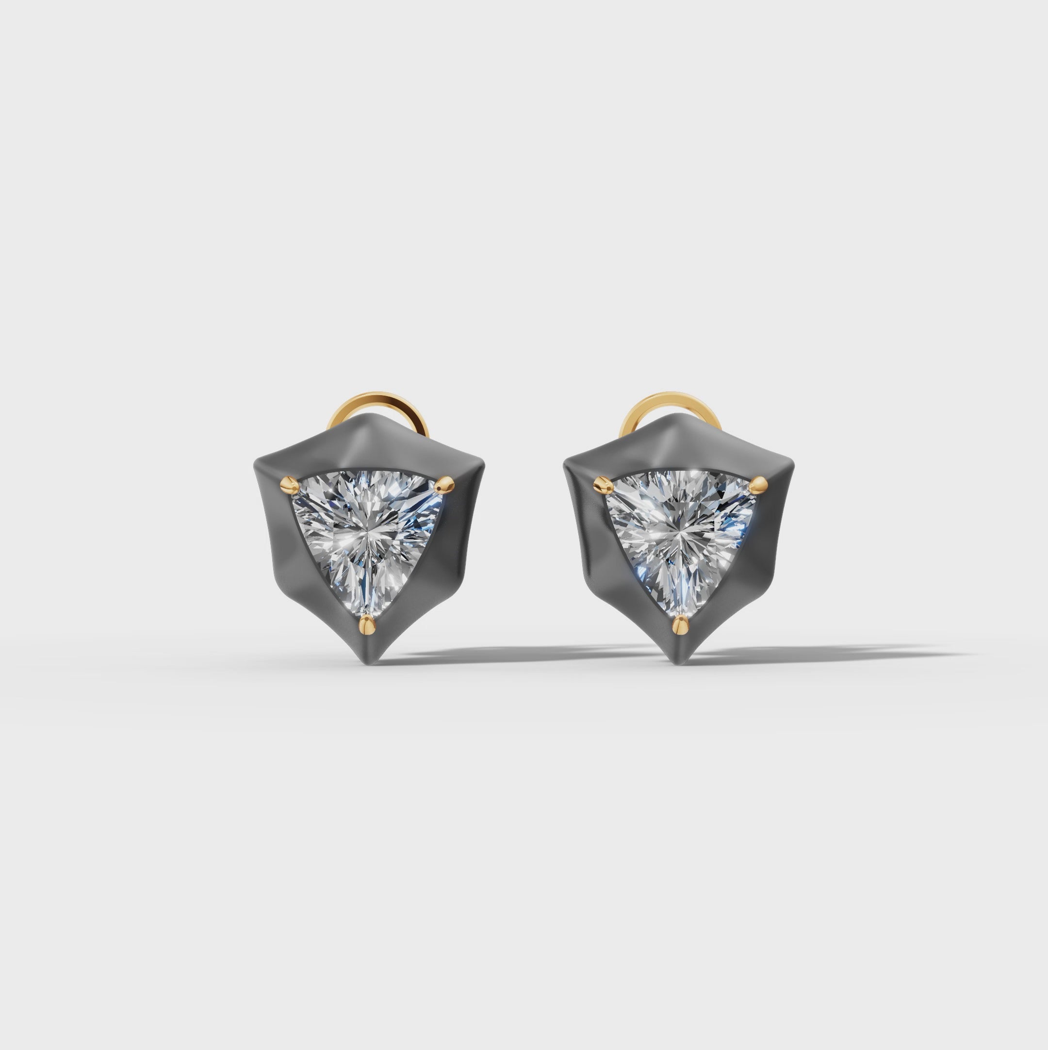 Étoile Trillion Sterling Silver Studs