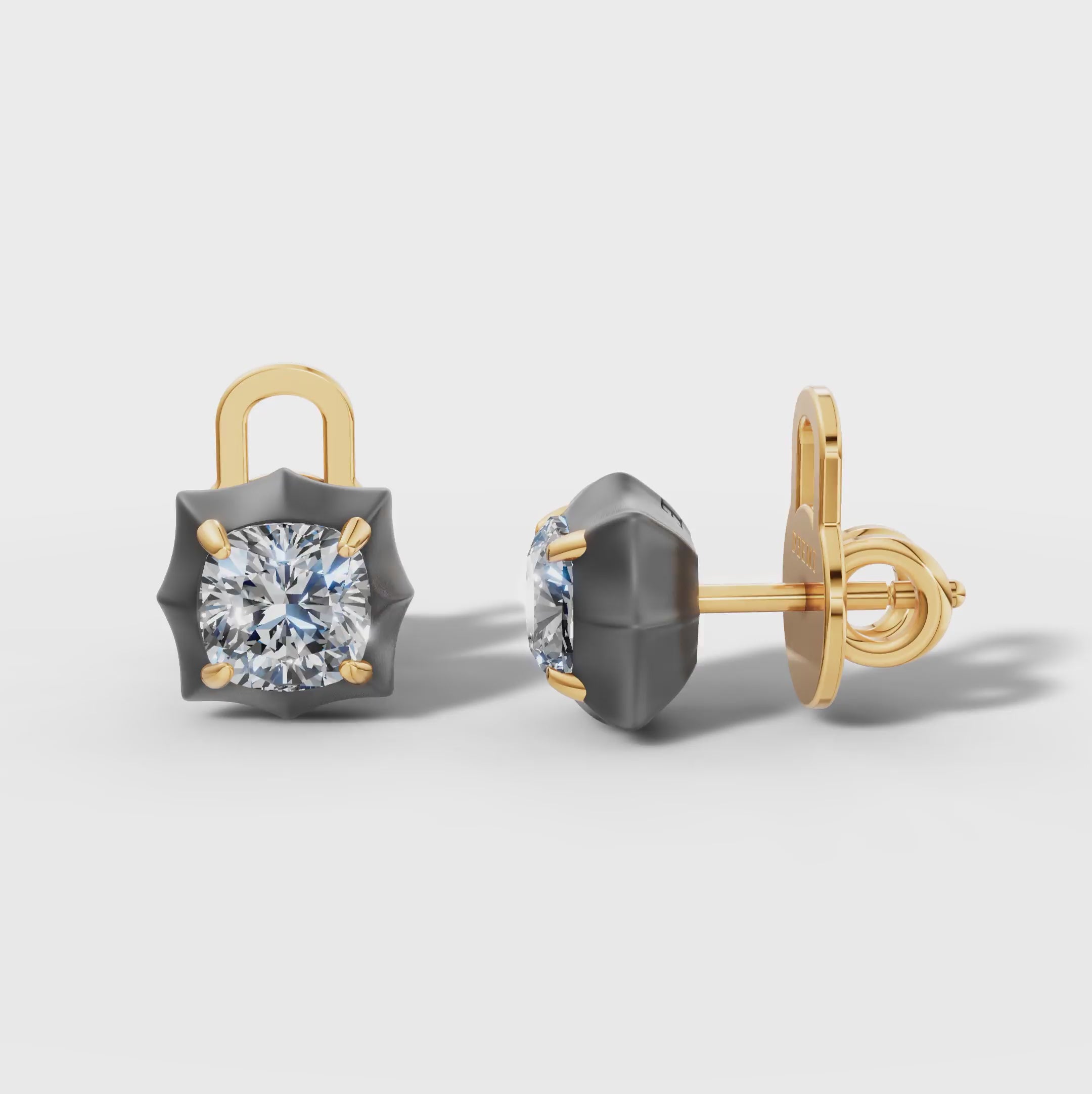 Étoile Cushion Sterling Silver Studs