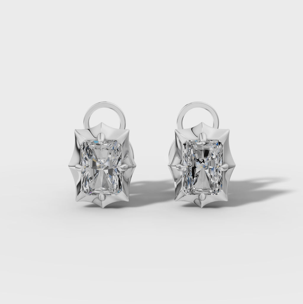 Étoile Radiant Sterling Silver Studs