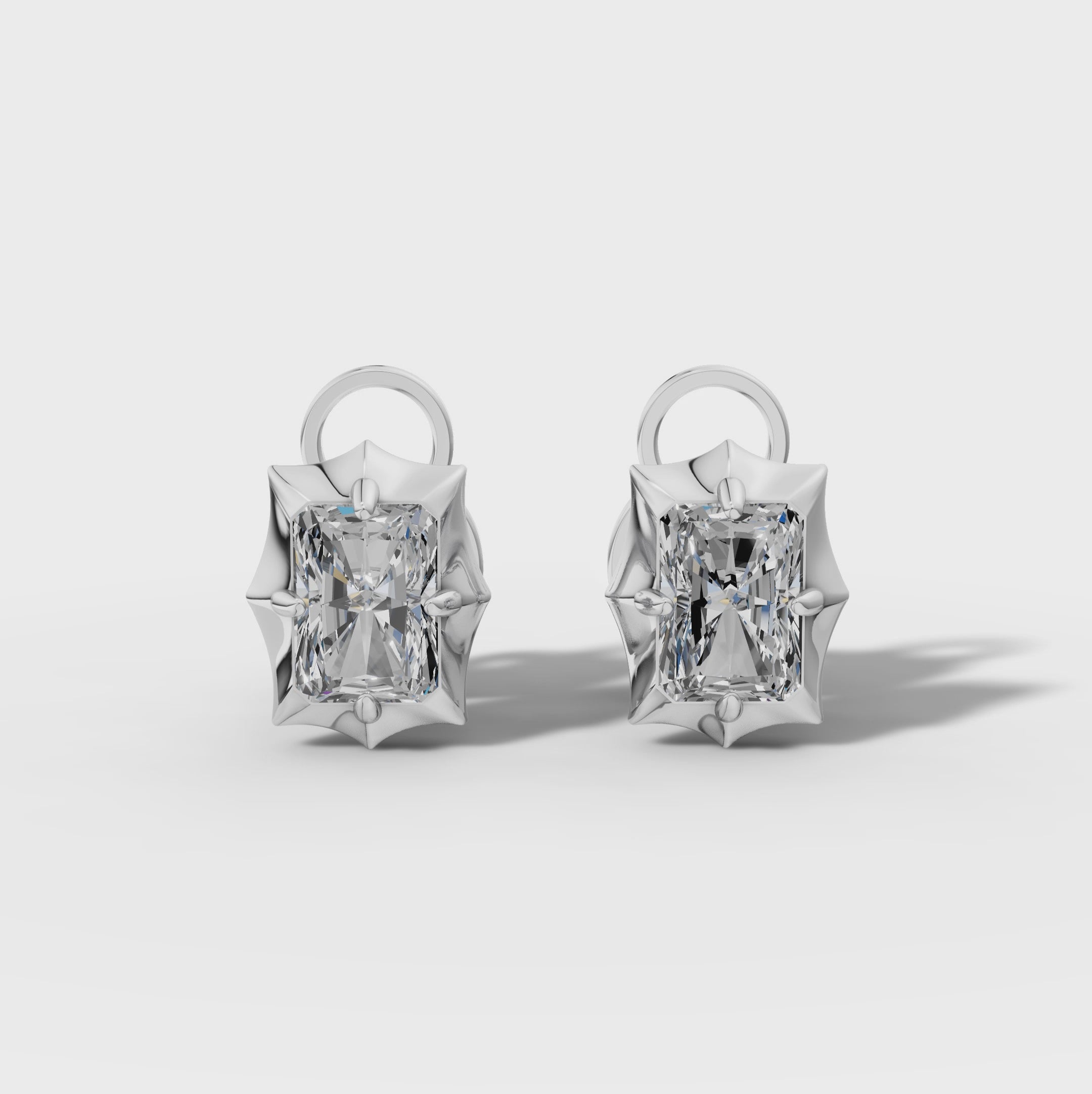 Étoile Radiant Sterling Silver Studs
