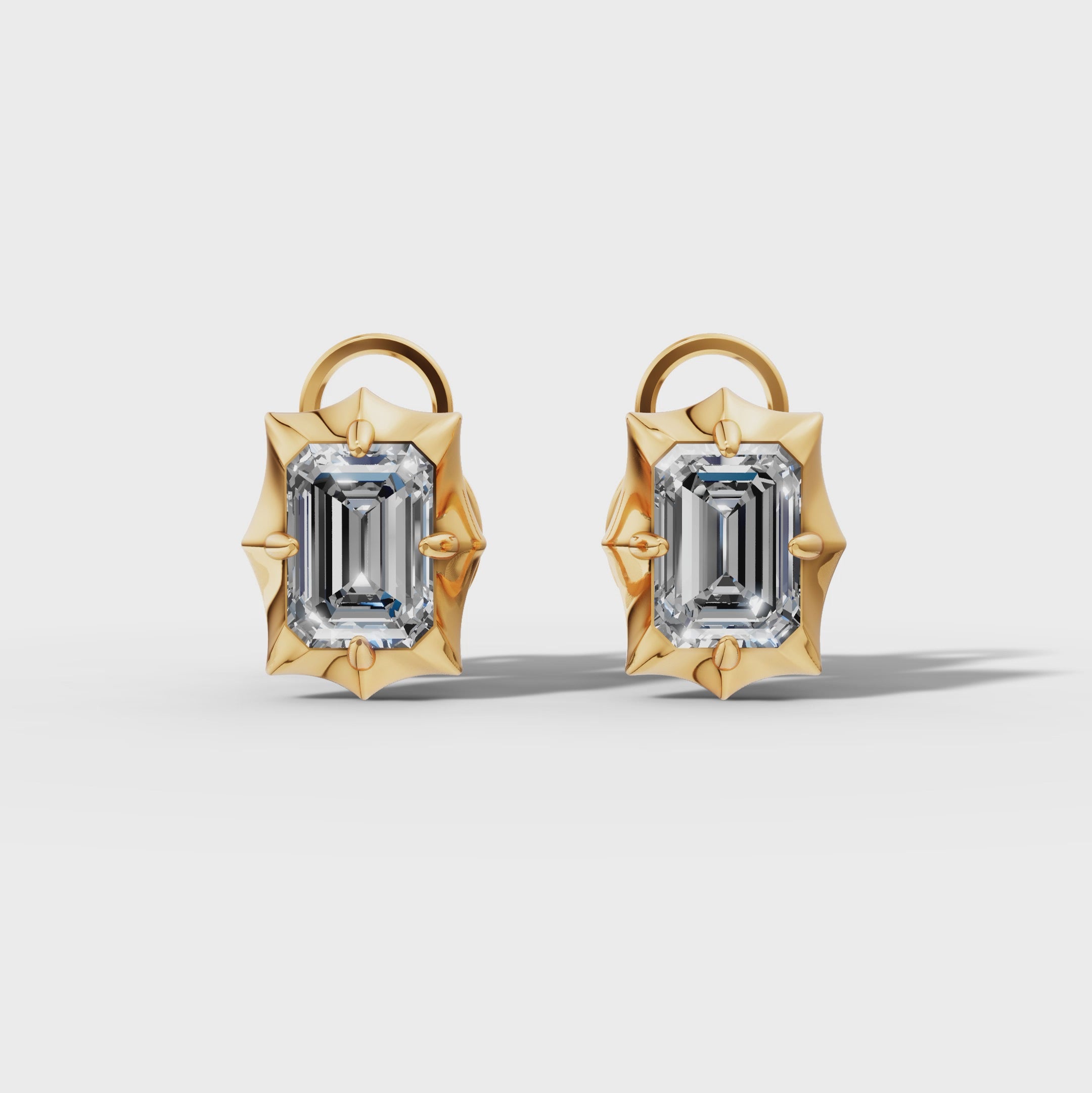 Étoile Emerald Sterling Silver Studs