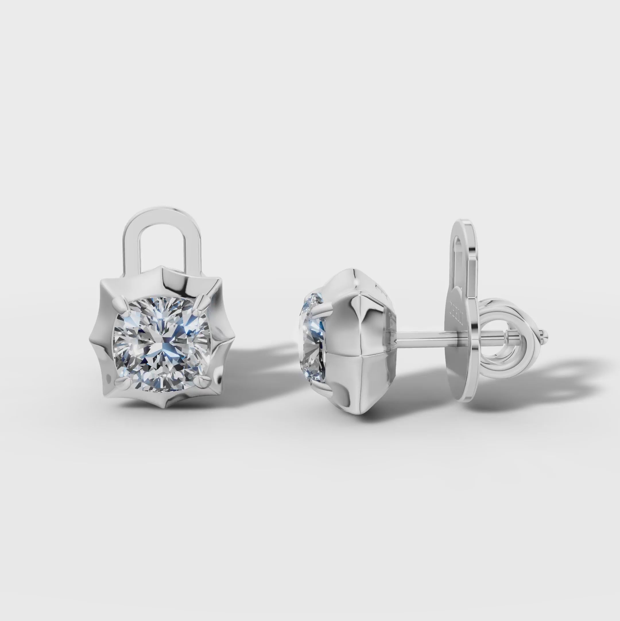 Étoile Cushion Sterling Silver Studs