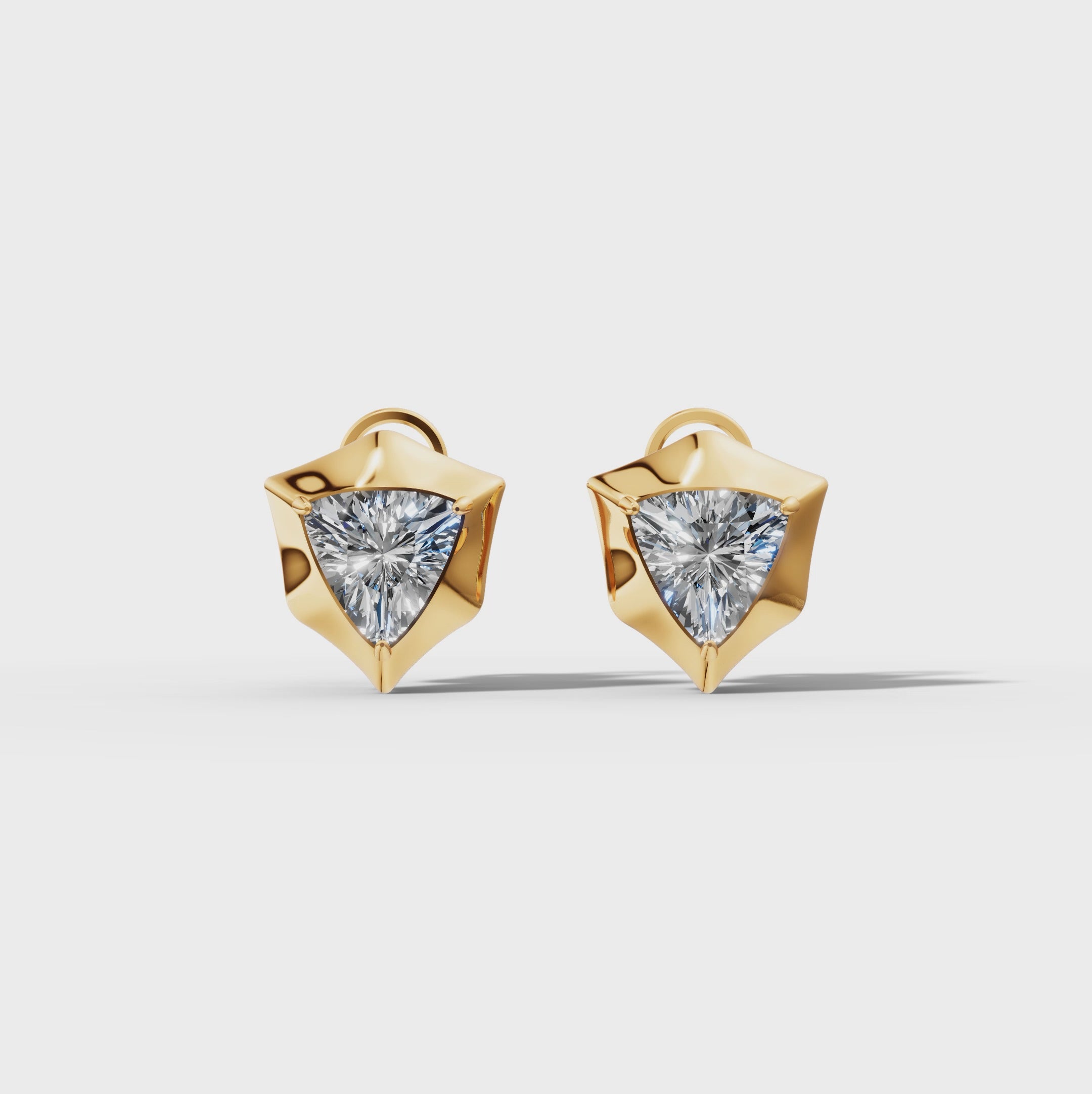 Étoile Trillion Sterling Silver Studs