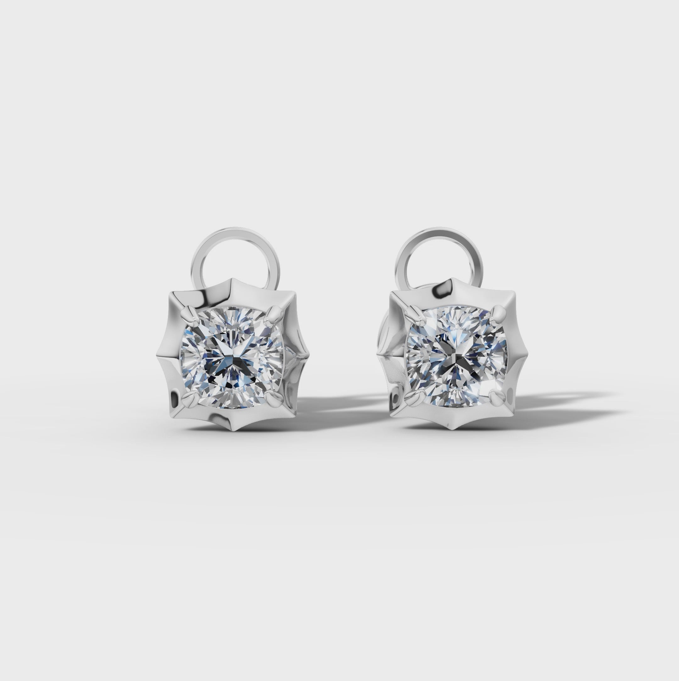Étoile Cushion Sterling Silver Studs