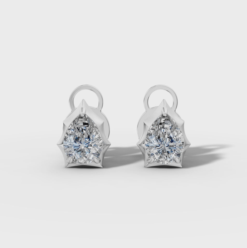 Étoile Pear Sterling Silver Studs