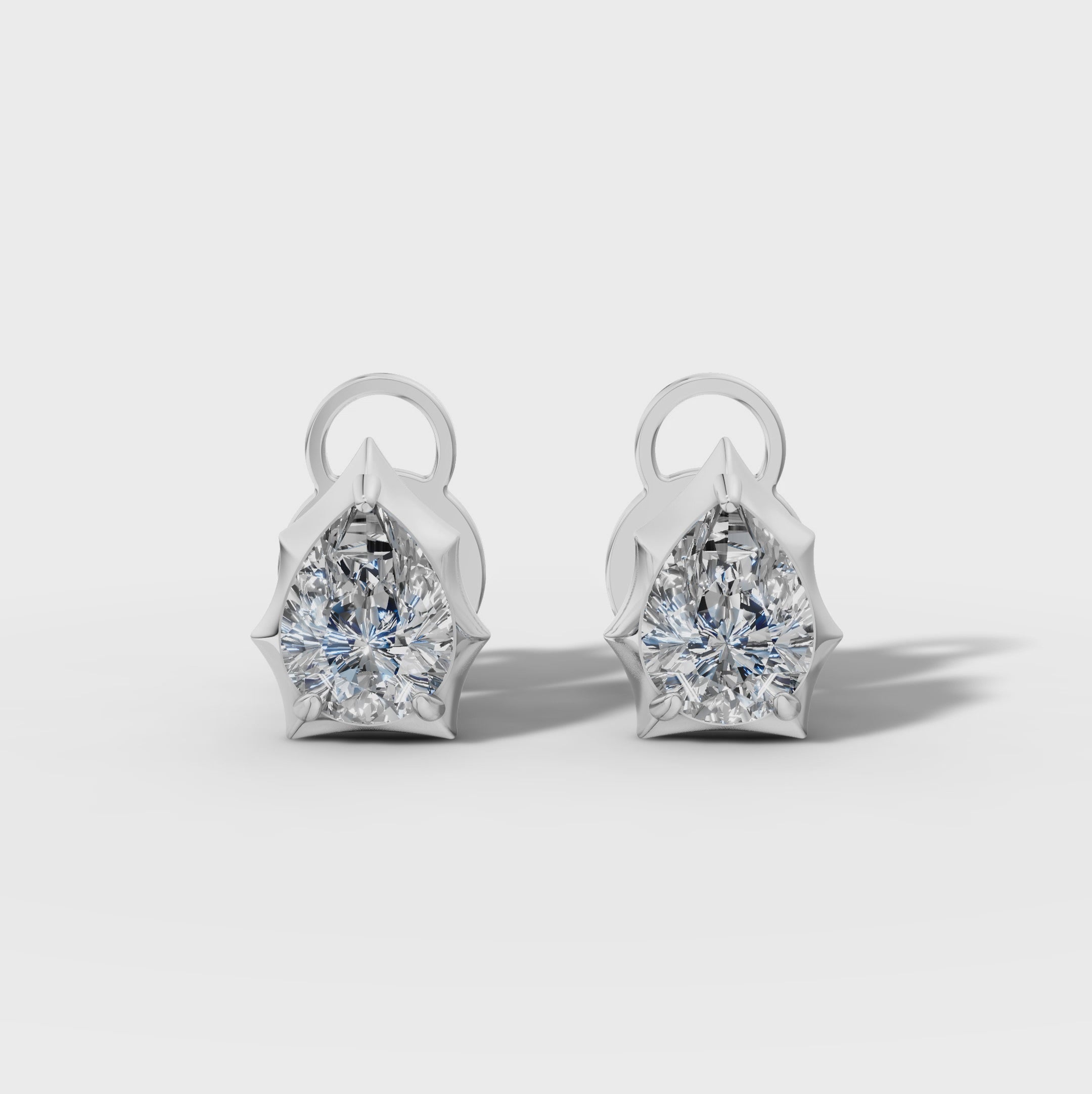 Étoile Pear Sterling Silver Studs