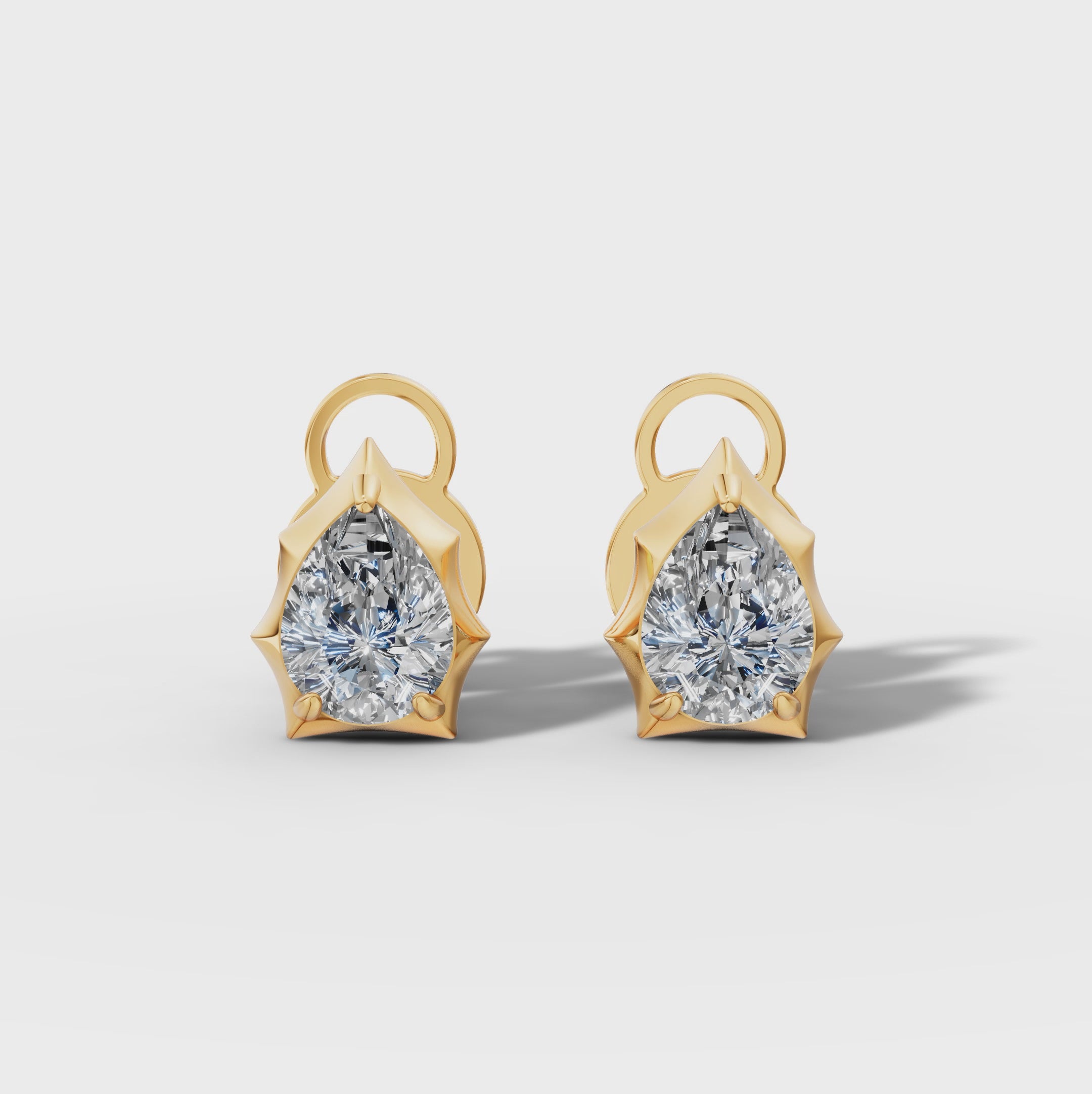 Étoile Pear Sterling Silver Studs