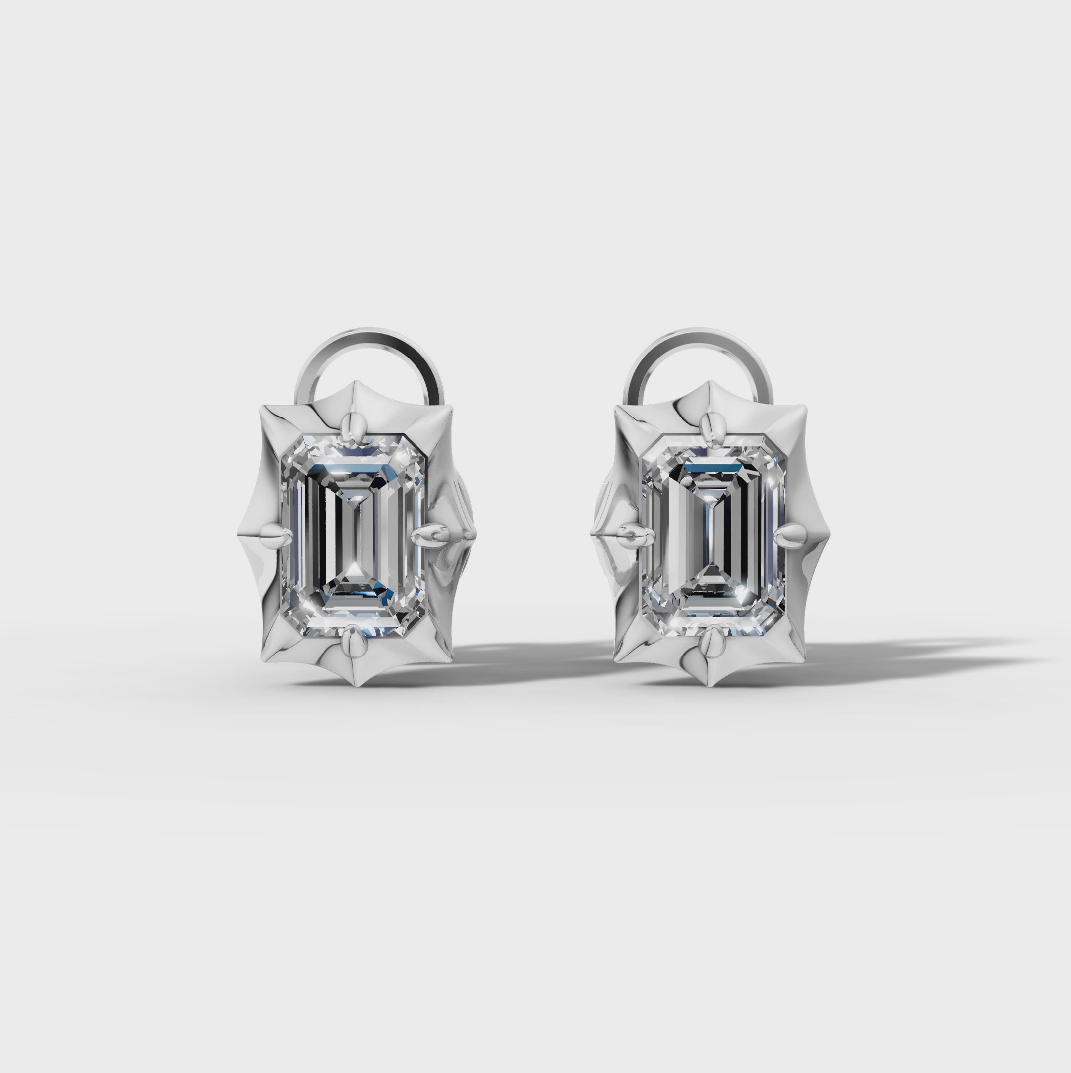 Étoile Emerald Sterling Silver Studs