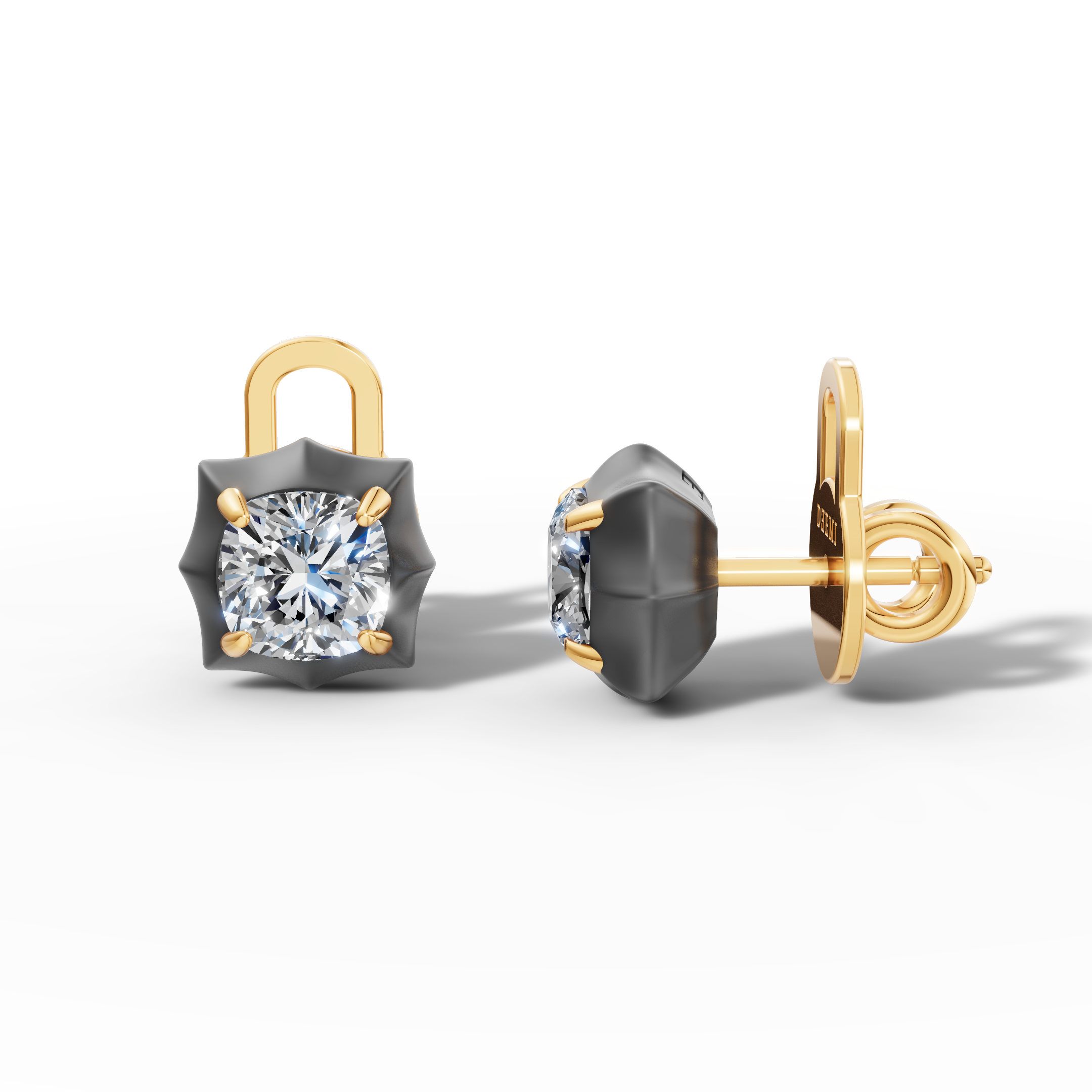 Étoile Cushion Sterling Silver Studs