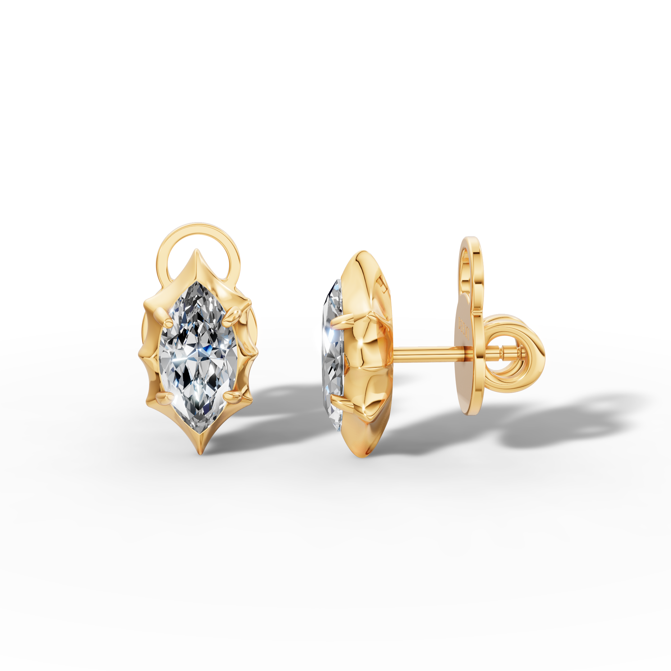 Étoile Marquise Sterling Silver Studs