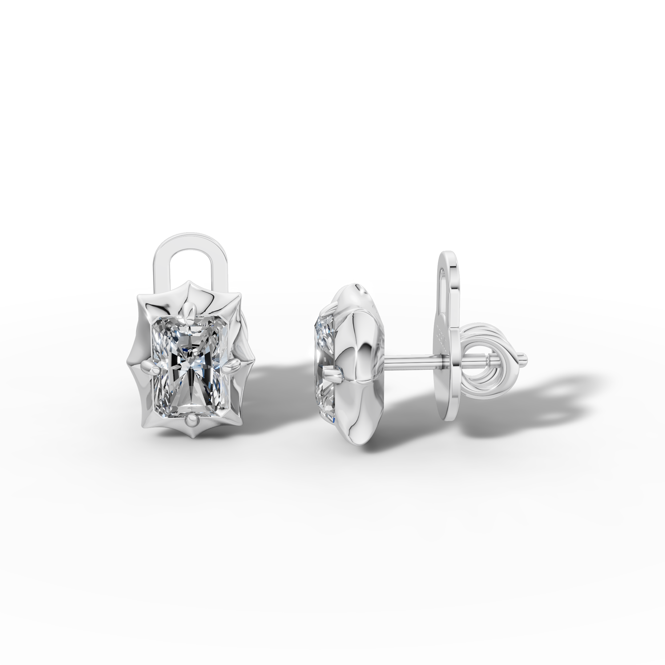 Étoile Radiant Sterling Silver Studs