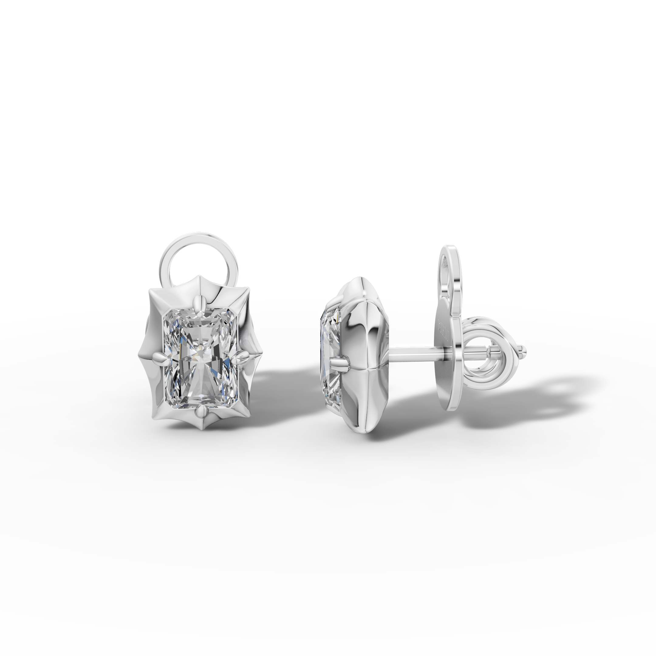 Étoile Radiant Solid Gold Studs