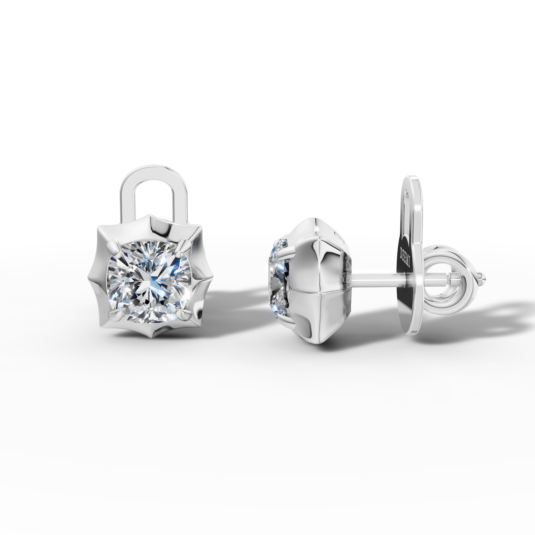 Étoile Cushion Sterling Silver Studs