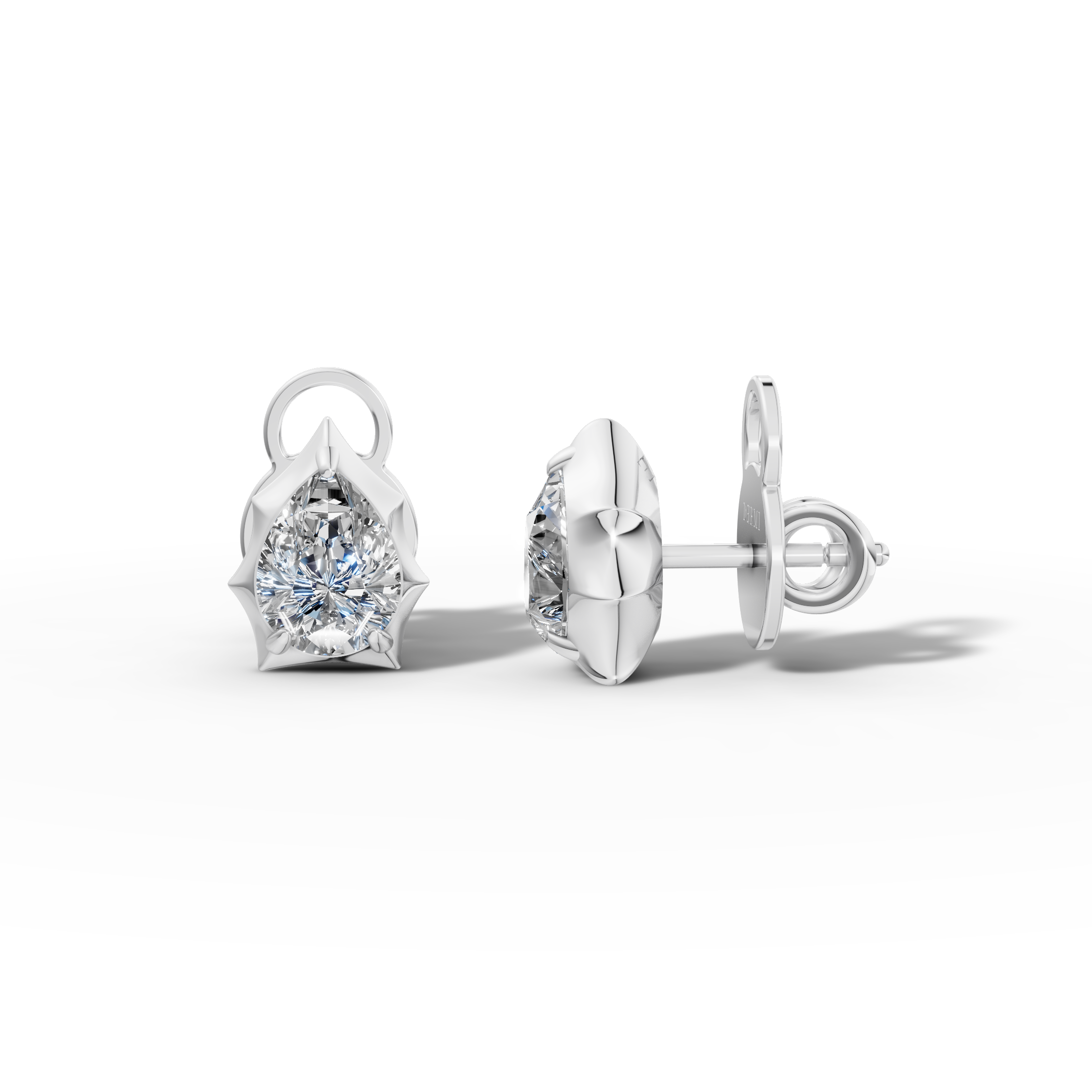 Étoile Pear Sterling Silver Studs
