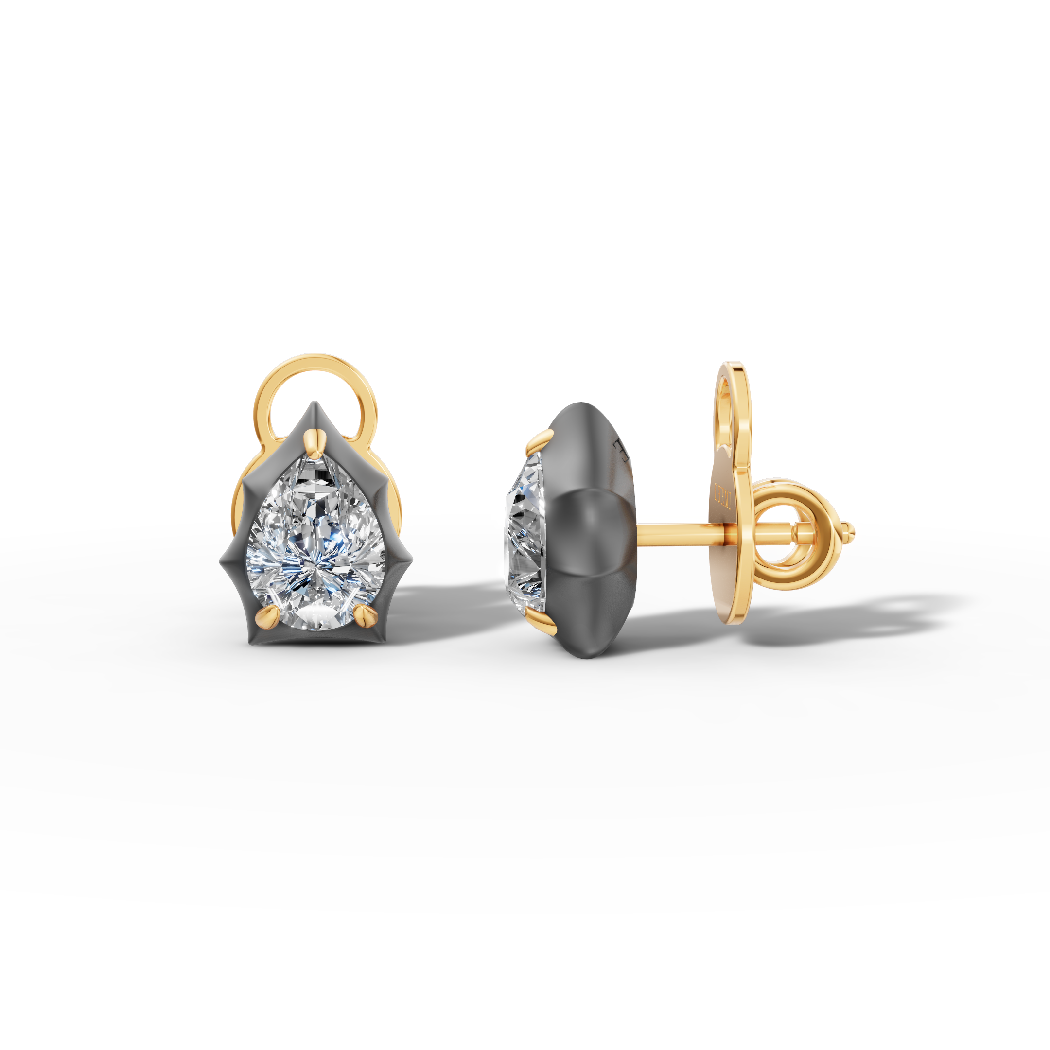 Étoile Pear Sterling Silver Studs