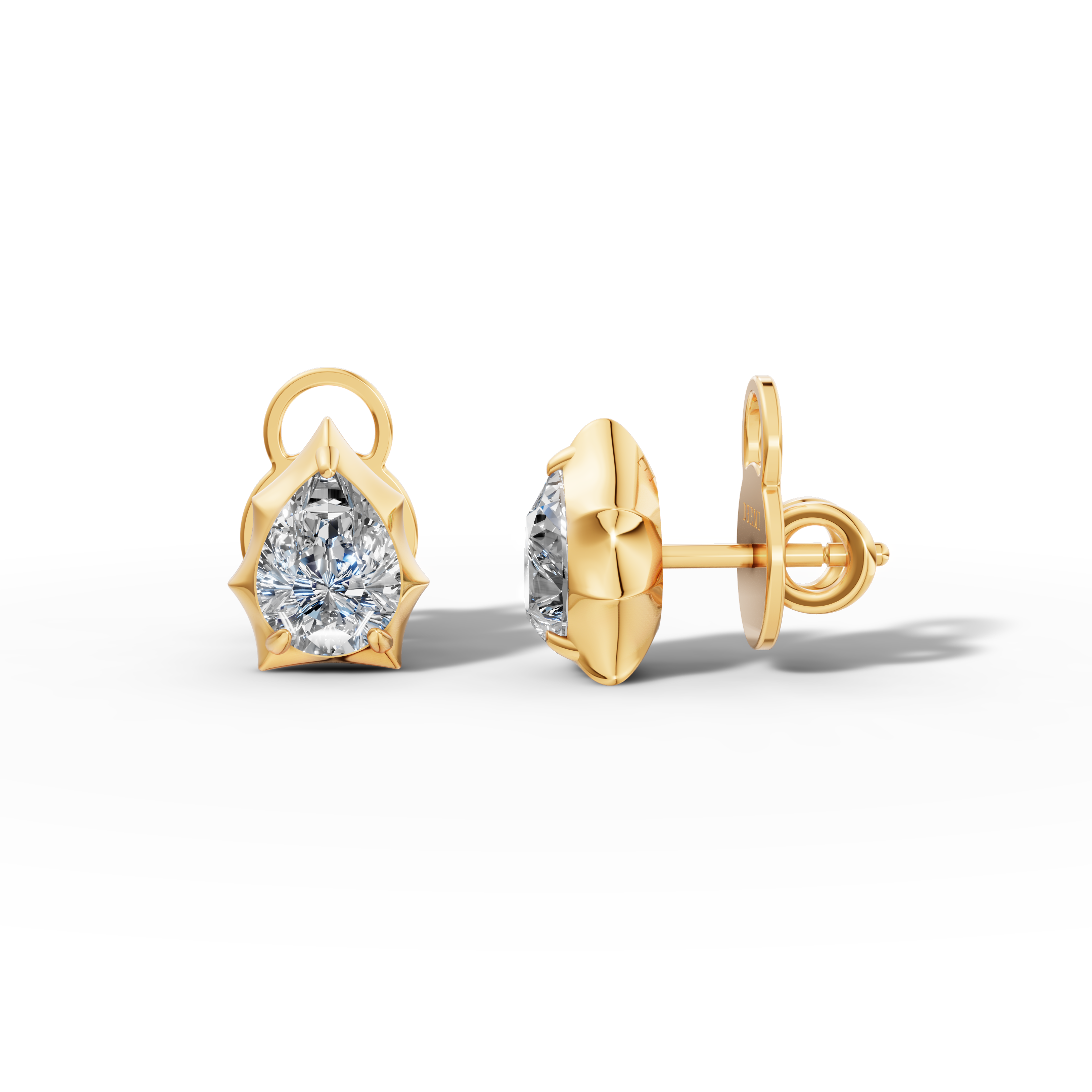 Étoile Pear Sterling Silver Studs