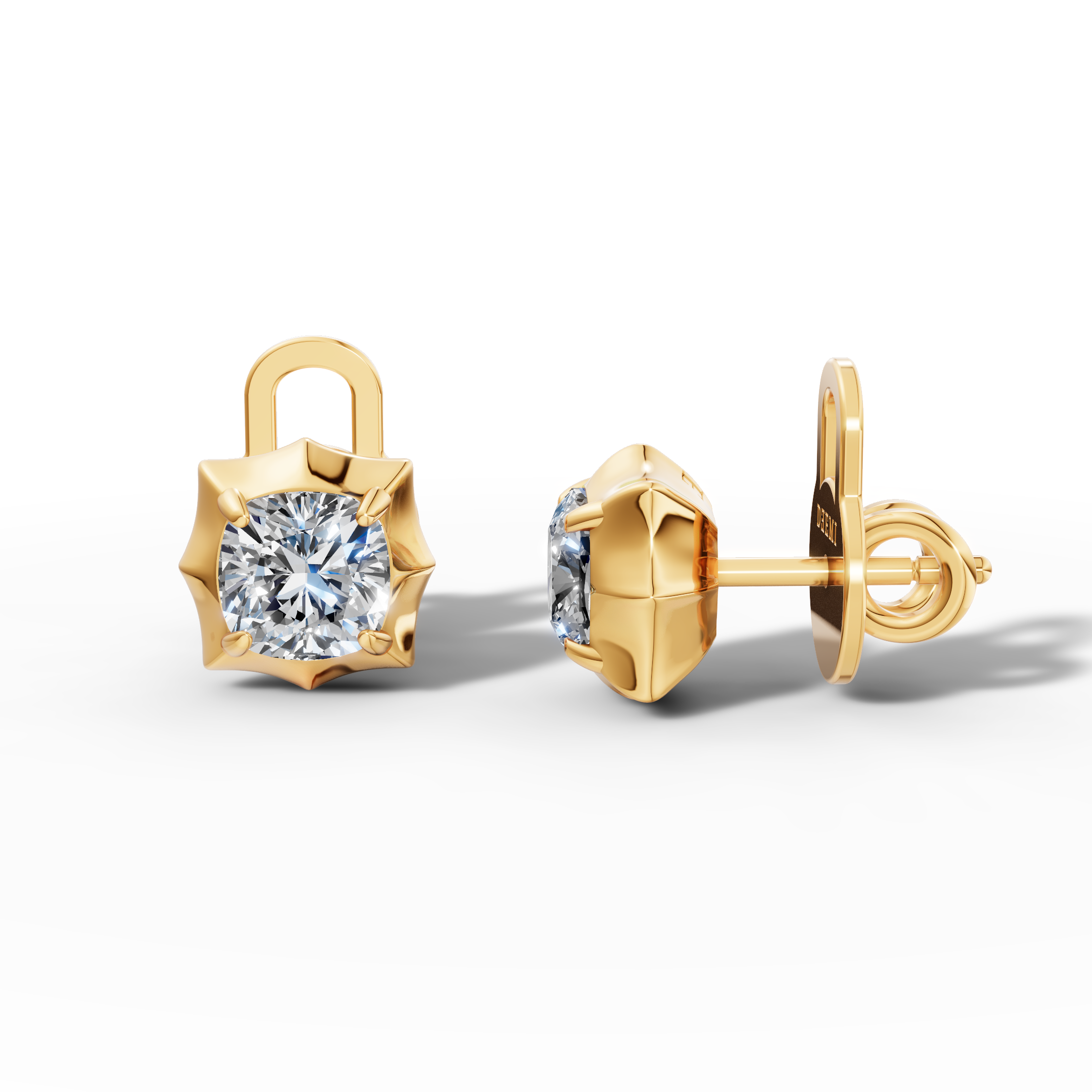 Étoile Cushion Sterling Silver Studs