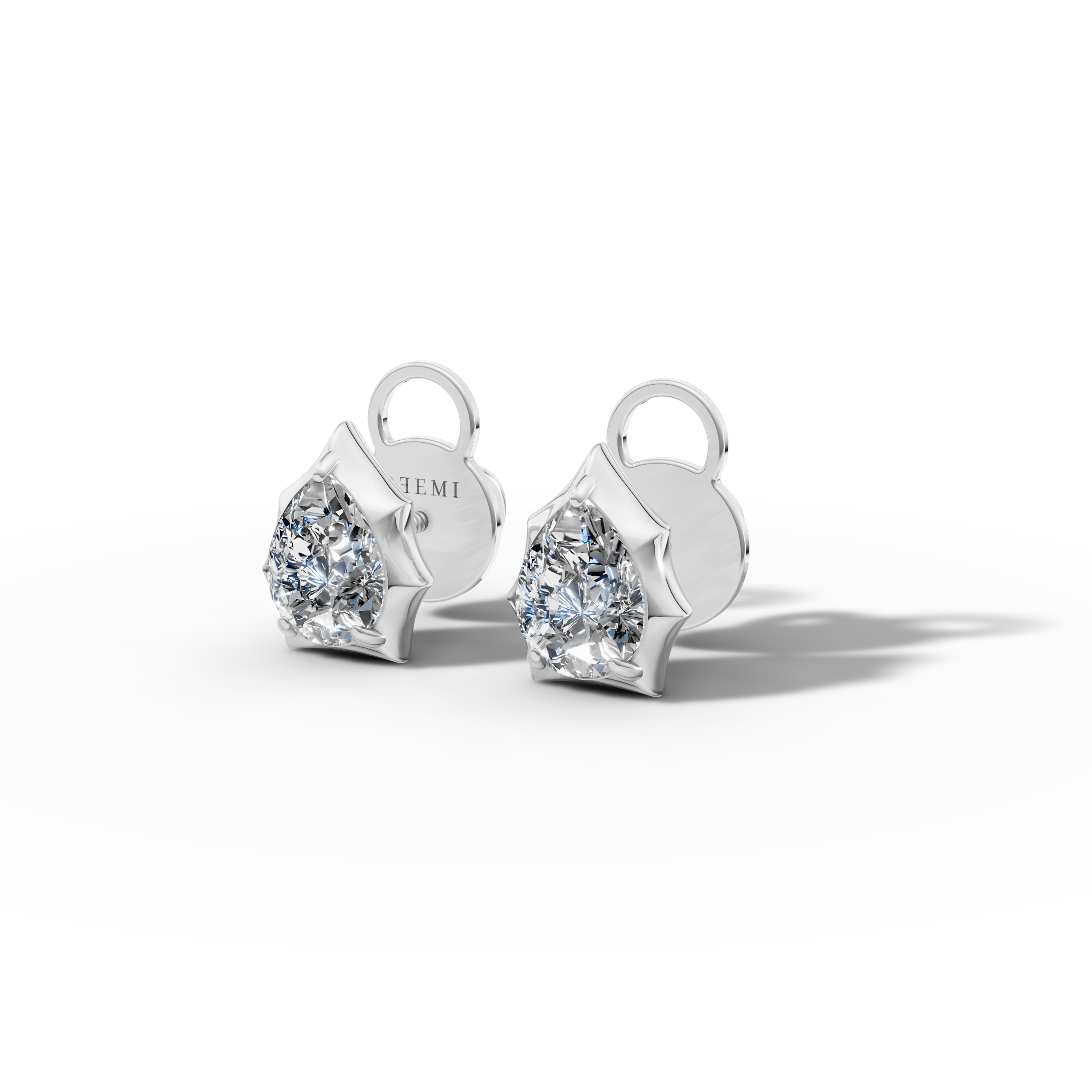 Étoile Pear Solid Gold Studs