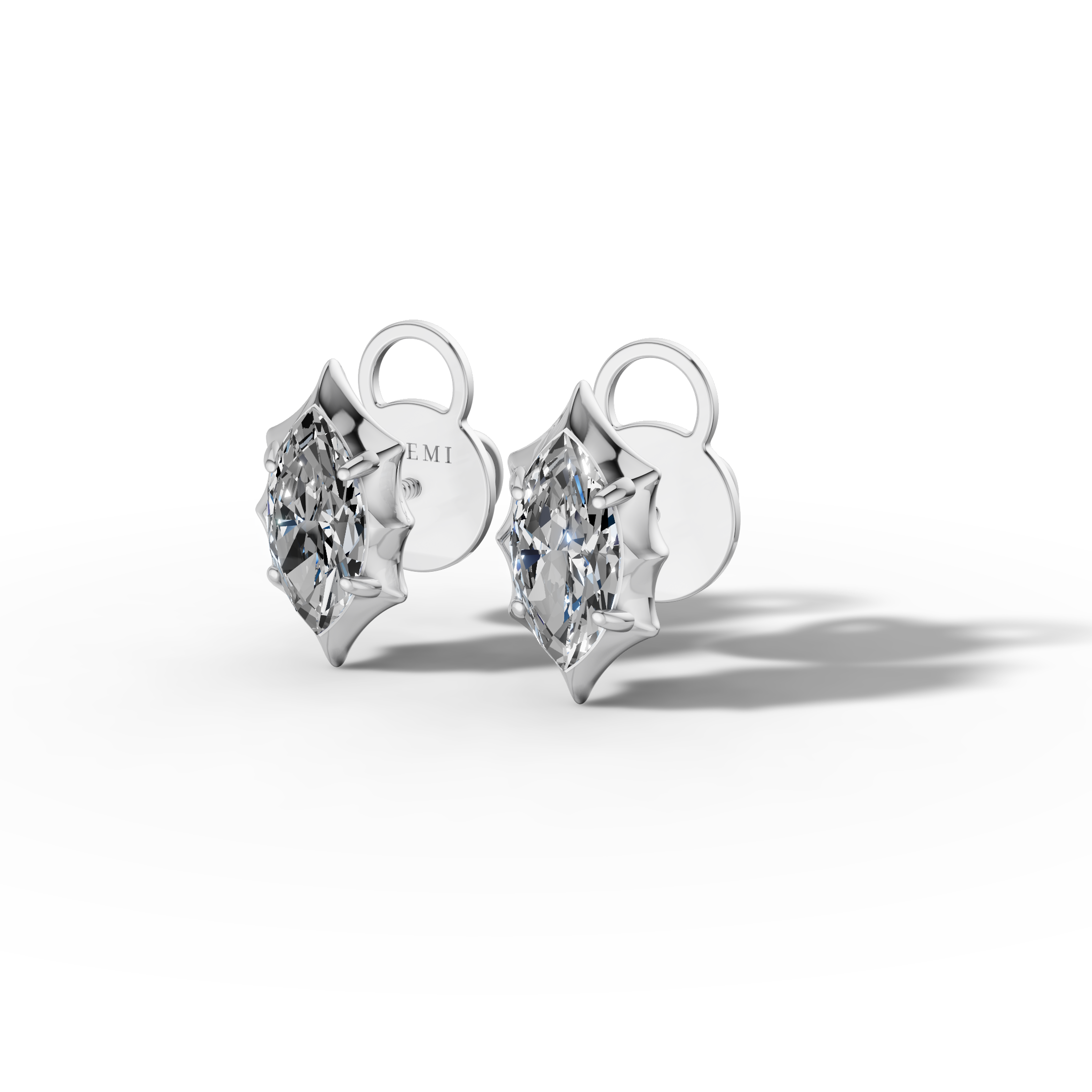 Étoile Marquise Solid Gold Studs