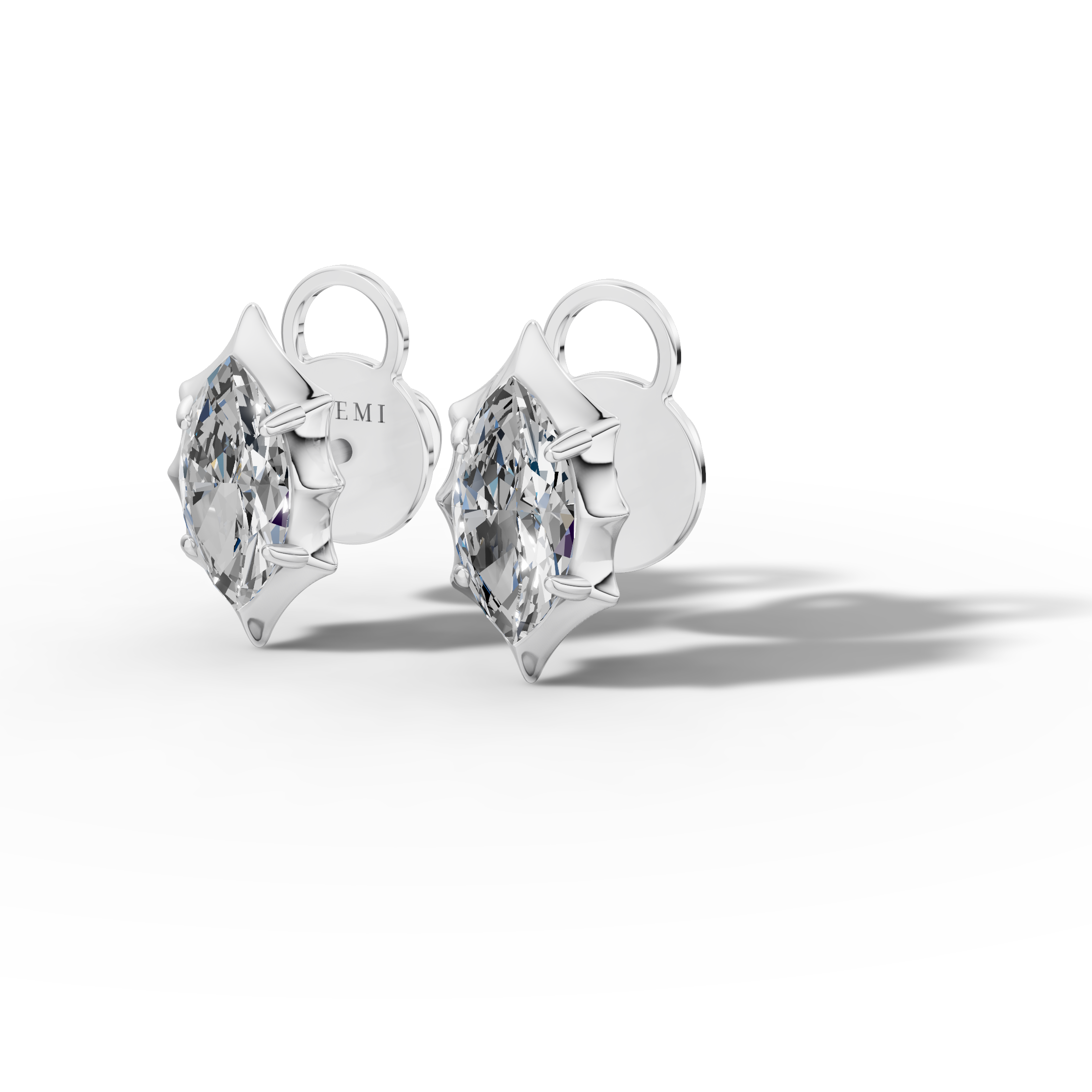 Étoile Marquise Sterling Silver Studs