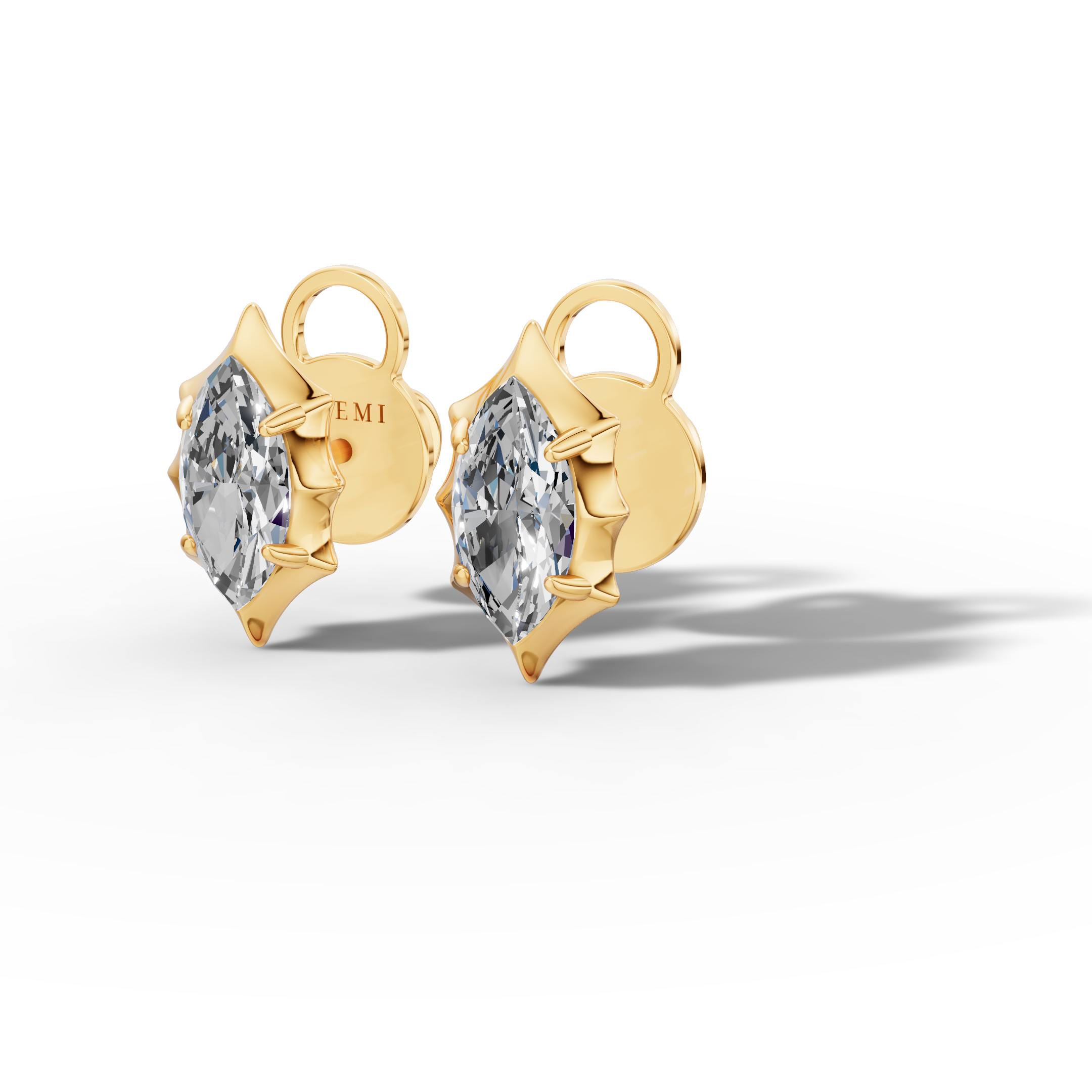 Étoile Marquise Sterling Silver Studs