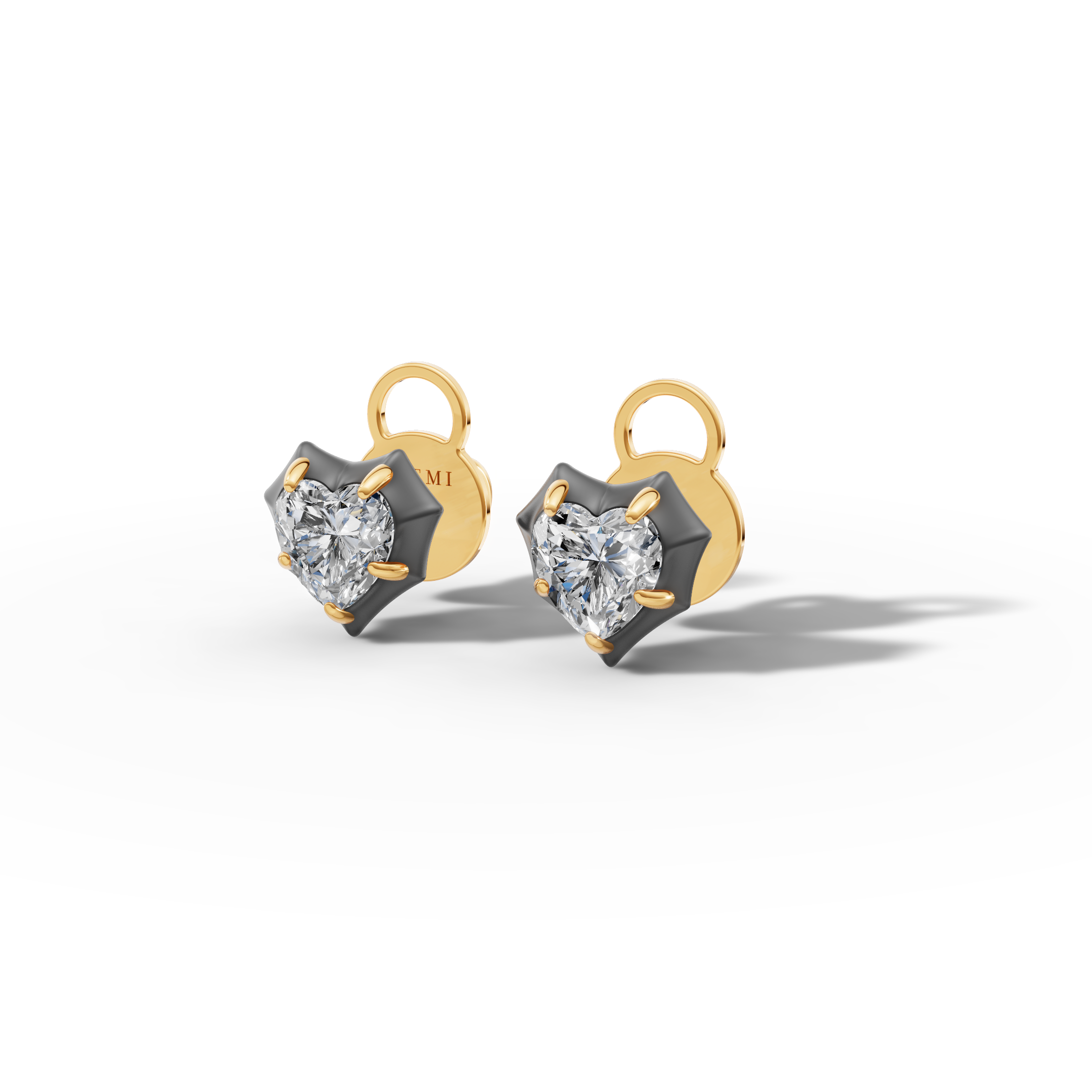 Étoile Heart Sterling Silver Studs