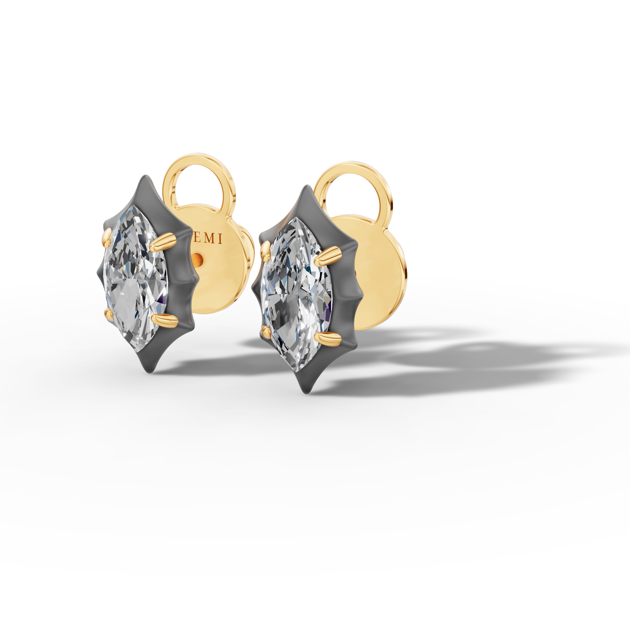 Étoile Marquise Sterling Silver Studs