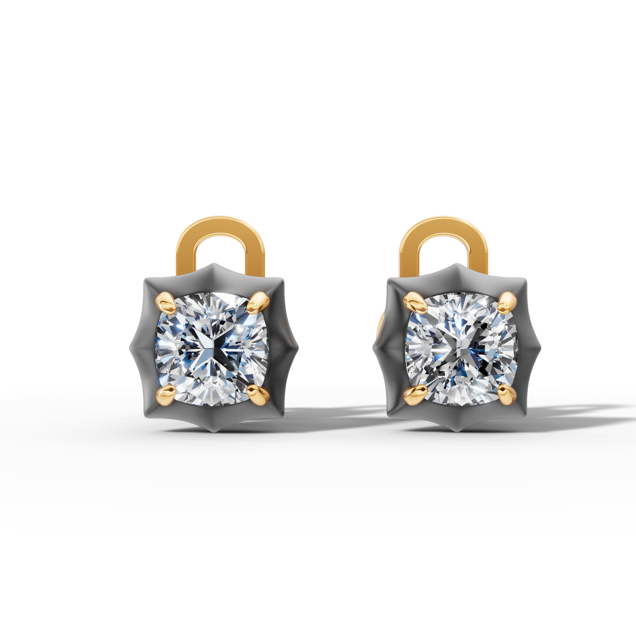 Étoile Cushion Sterling Silver Studs