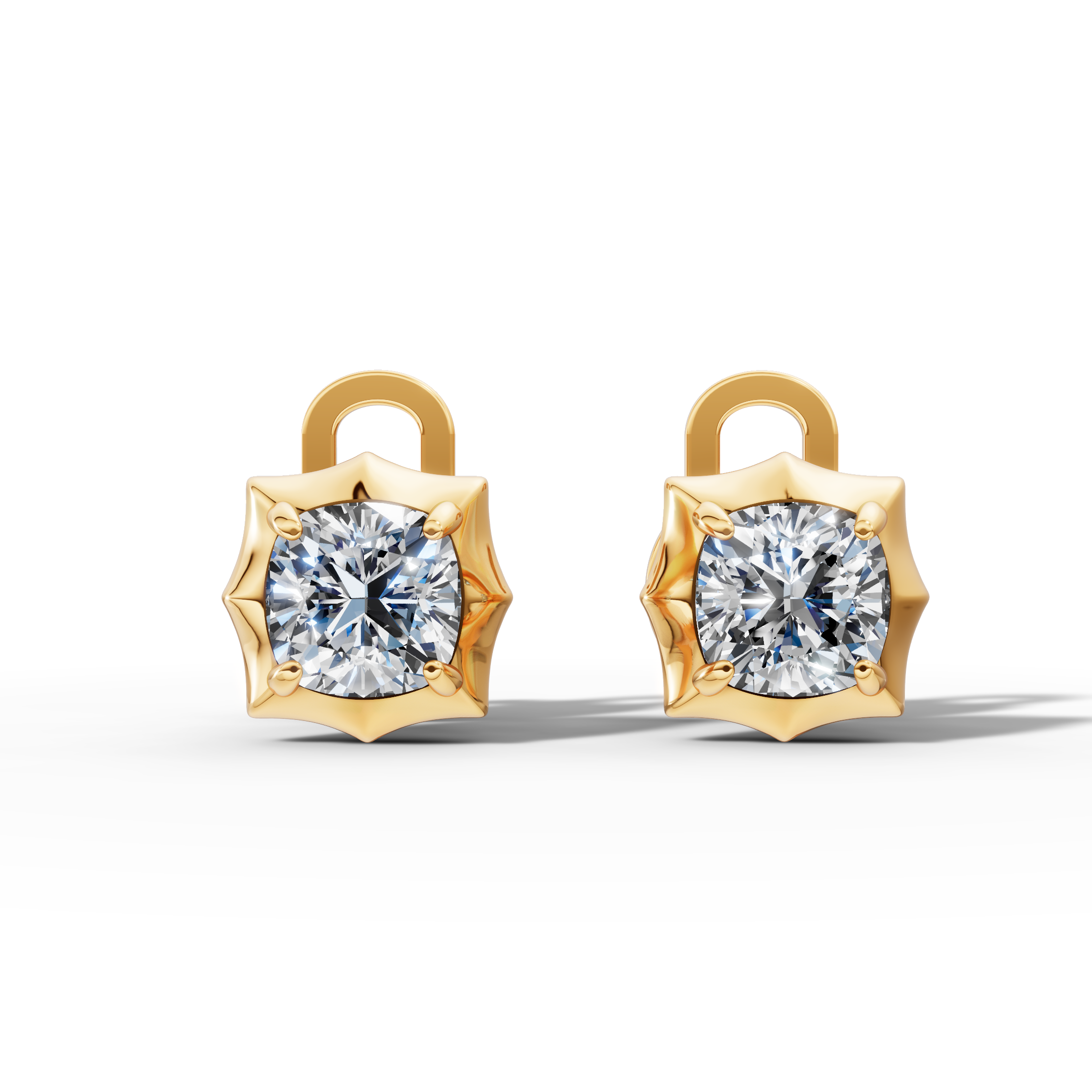 Étoile Cushion Sterling Silver Studs