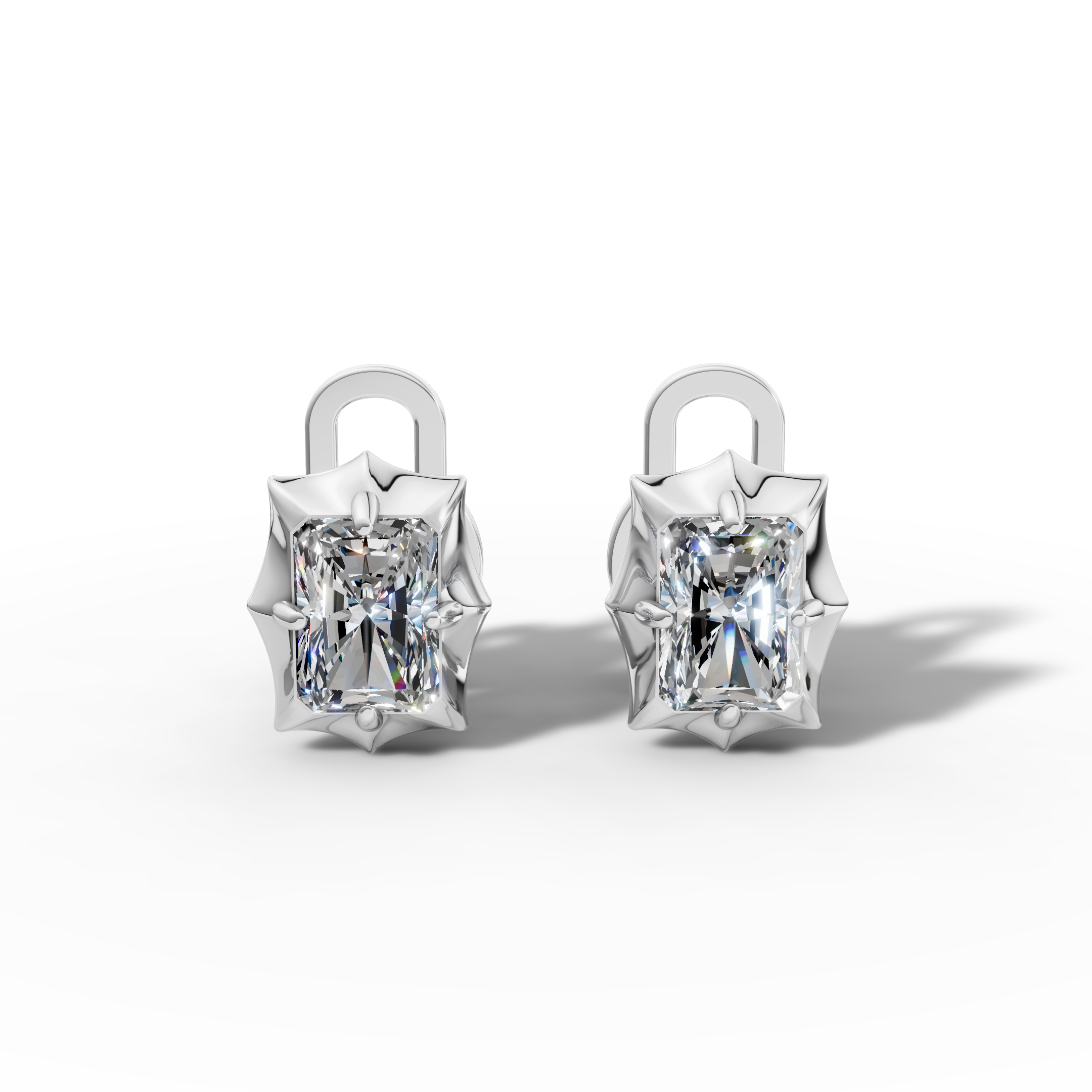 Étoile Radiant Sterling Silver Studs
