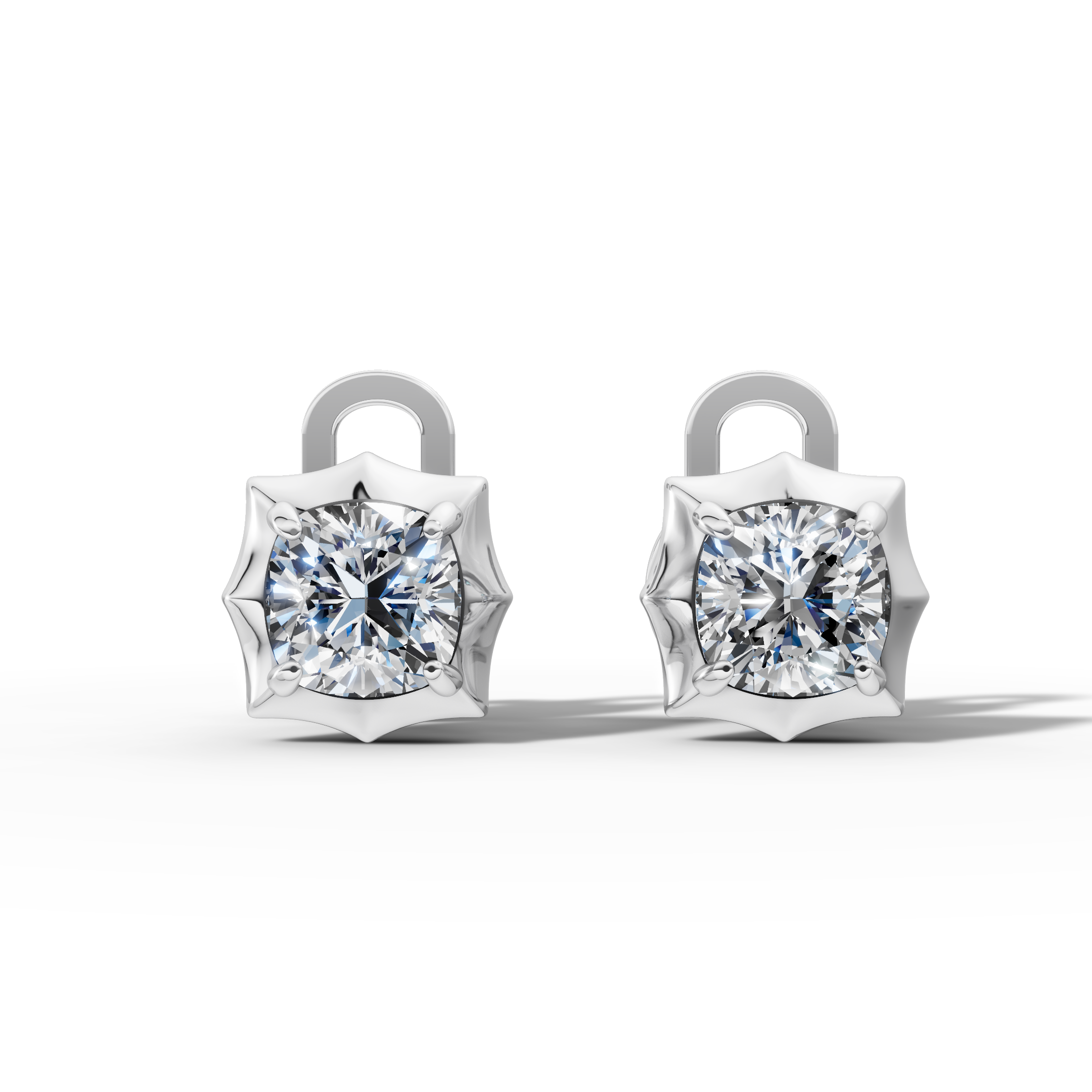 Étoile Cushion Sterling Silver Studs
