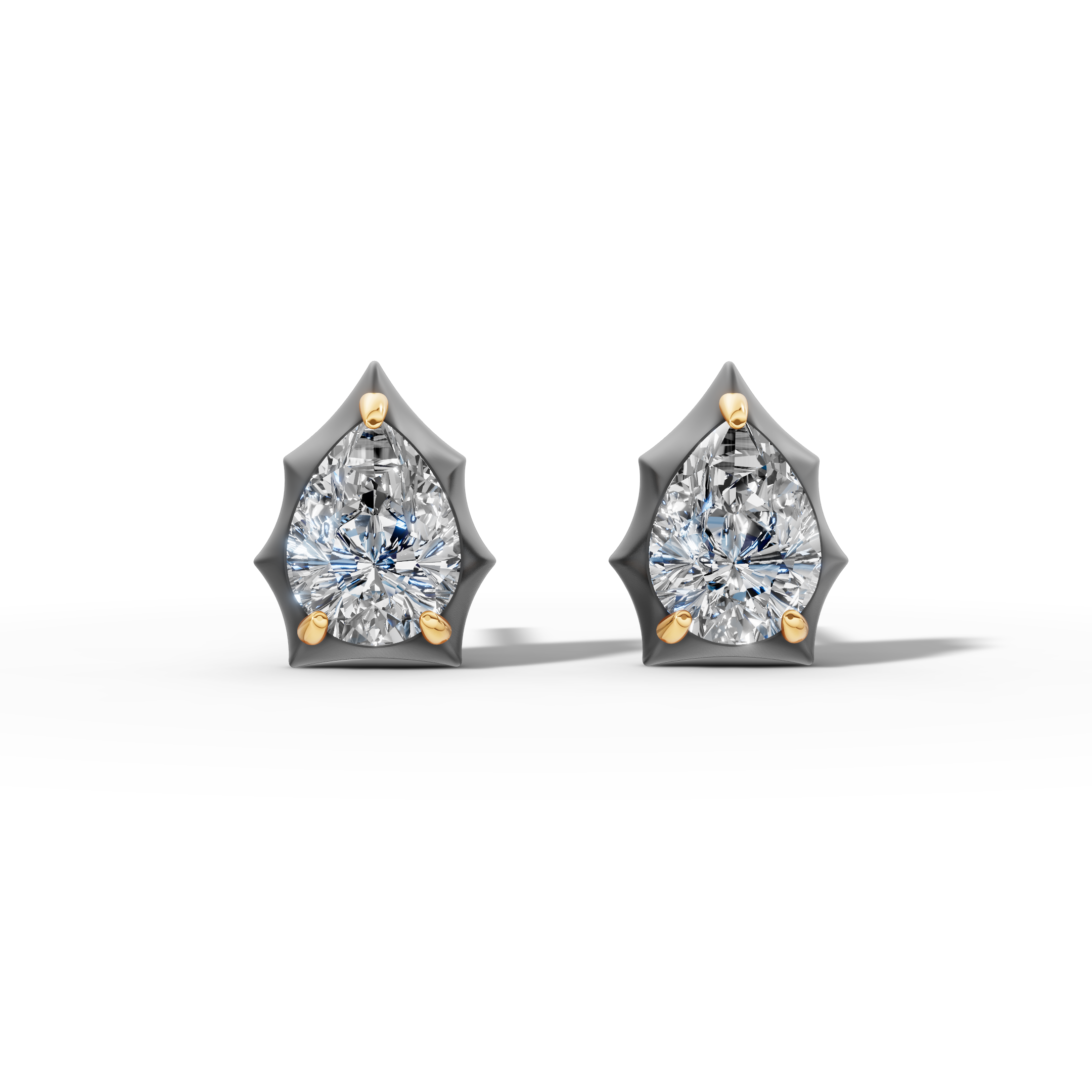 Étoile Pear Sterling Silver Studs